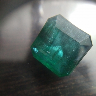 20.37ct Square Shape Octagon Cut Emerald, Deep Velvet Green Color.