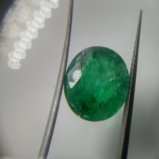 4.43ct Rich Graas Green Oval Shape Emerald