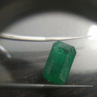 4.77ct Deep Green Octagon Cut Zambian Emerald