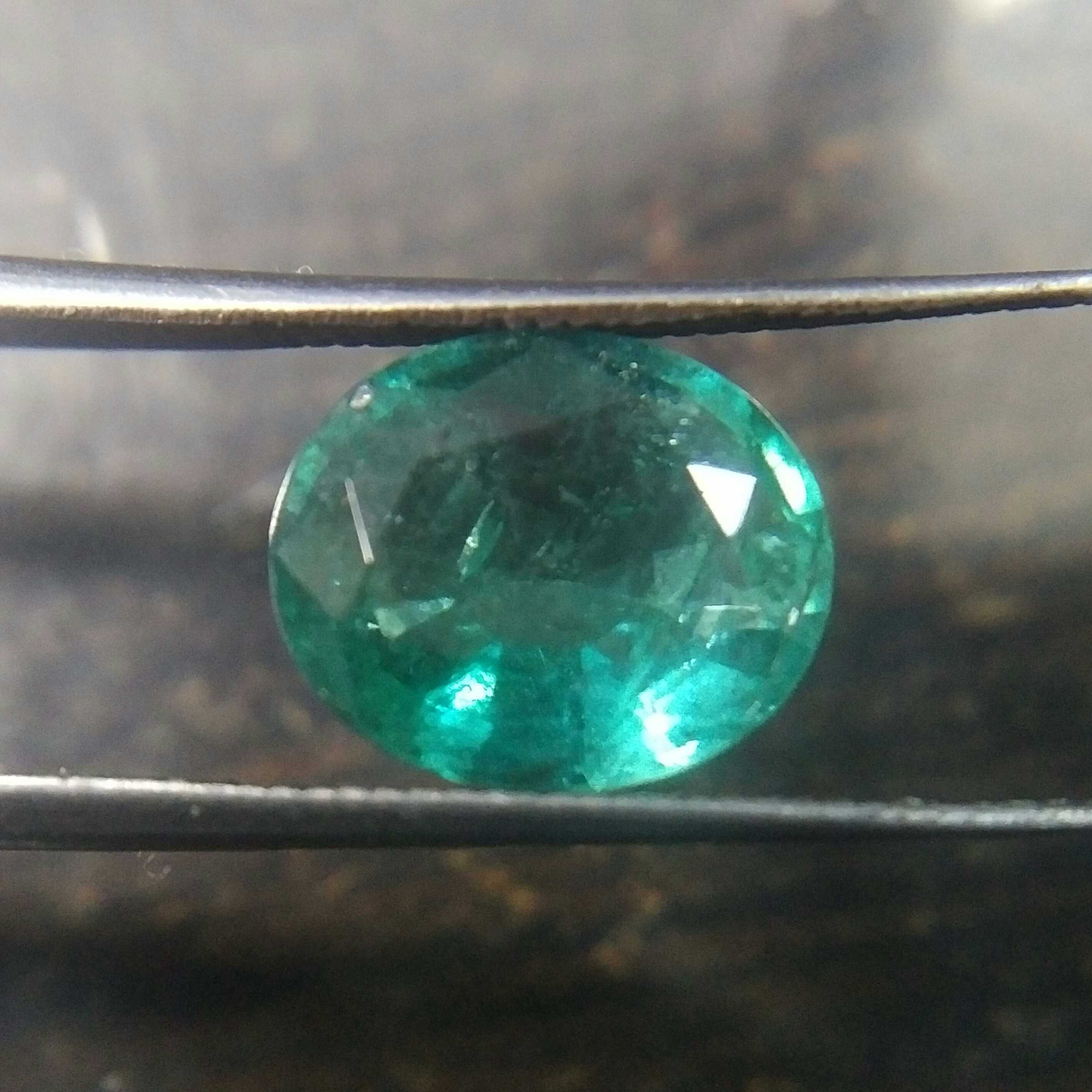 2.95ct bluish green oval Zambian emerald/