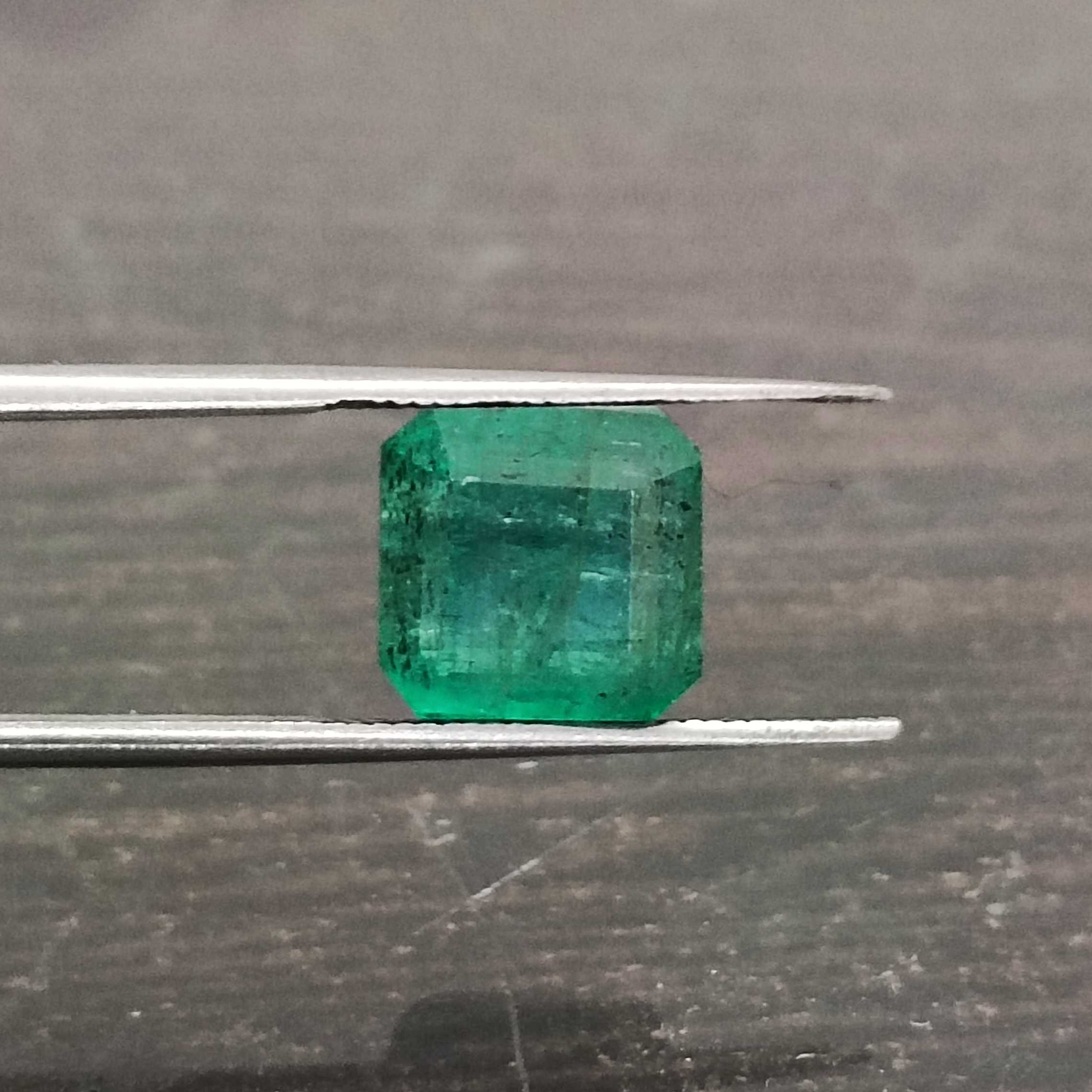 5.41ct medium velvet green octagon emerald/