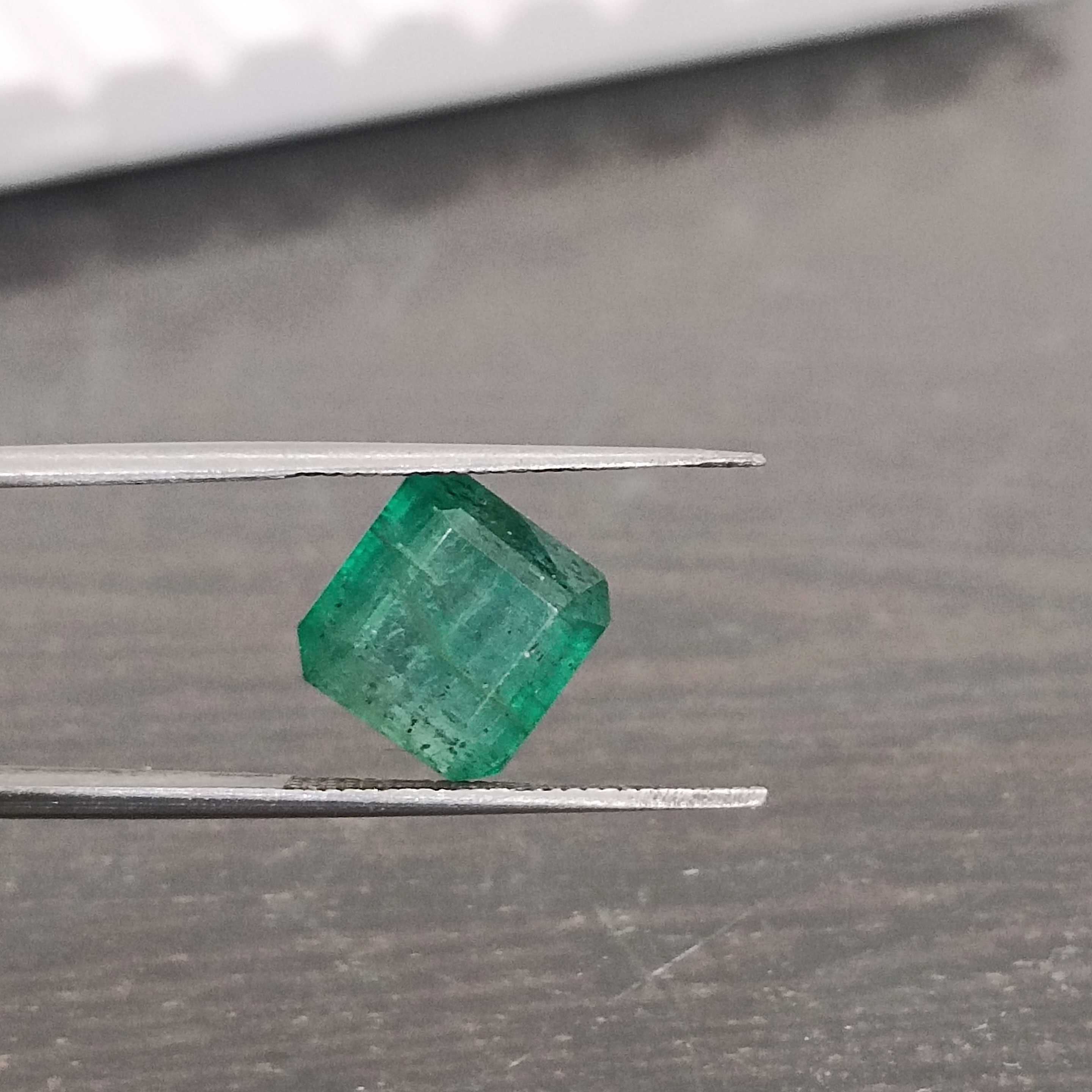 5.41ct medium velvet green octagon emerald