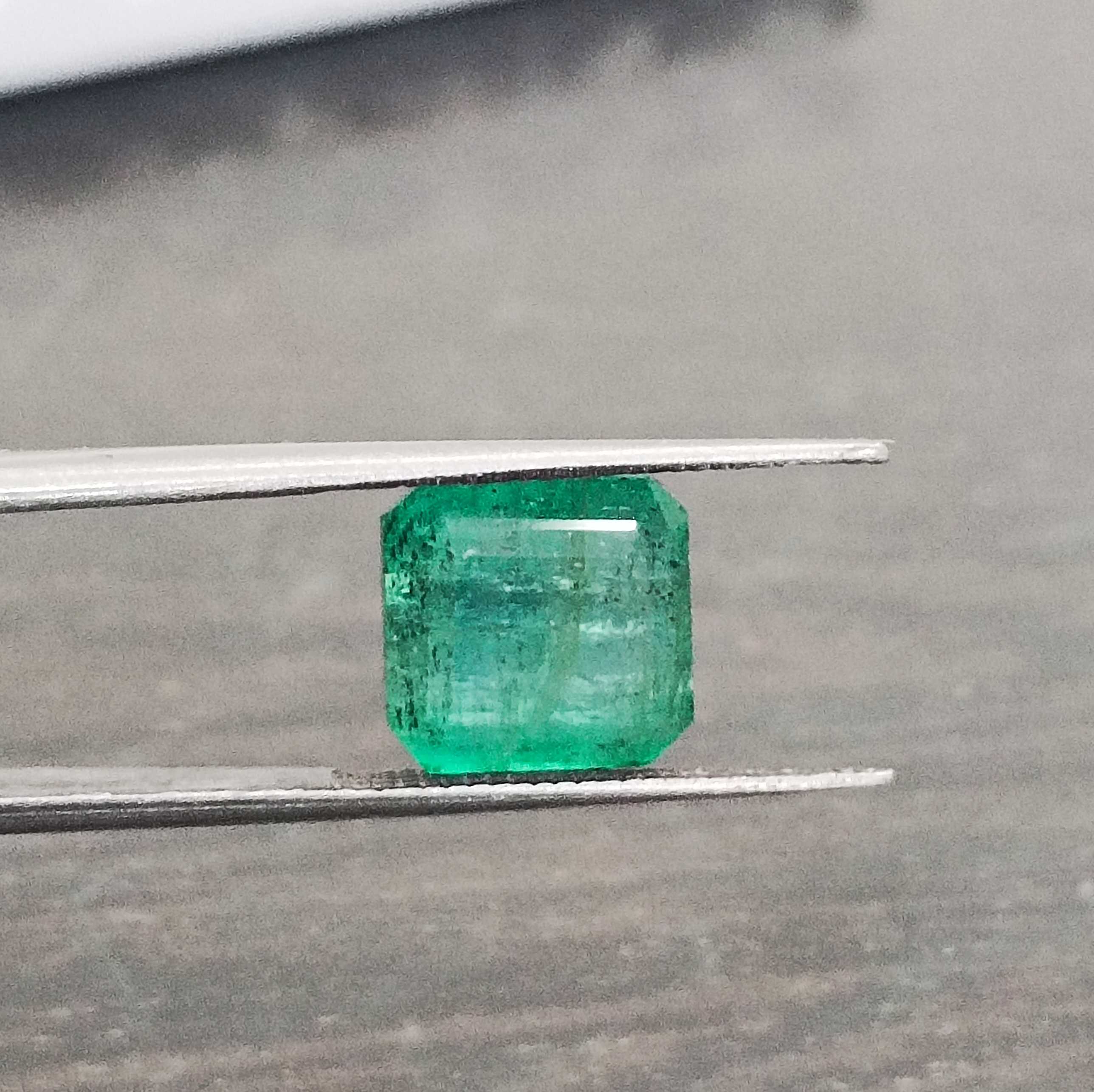 5.41ct medium velvet green octagon emerald