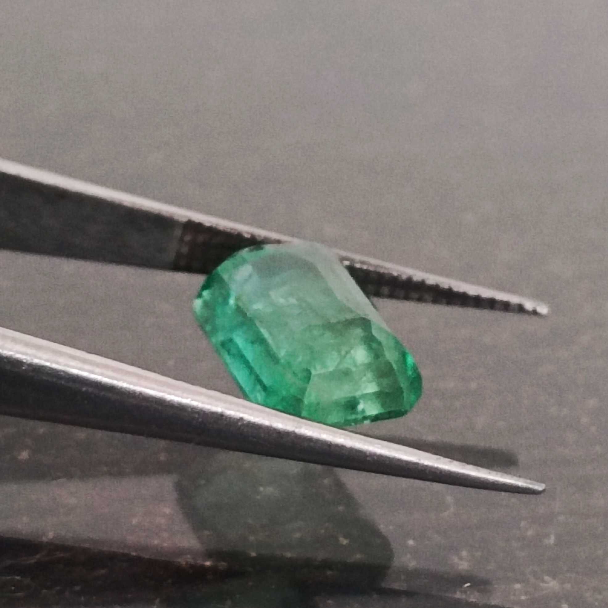 3.58ct medium live green emerald cut Ethiopian emerald 