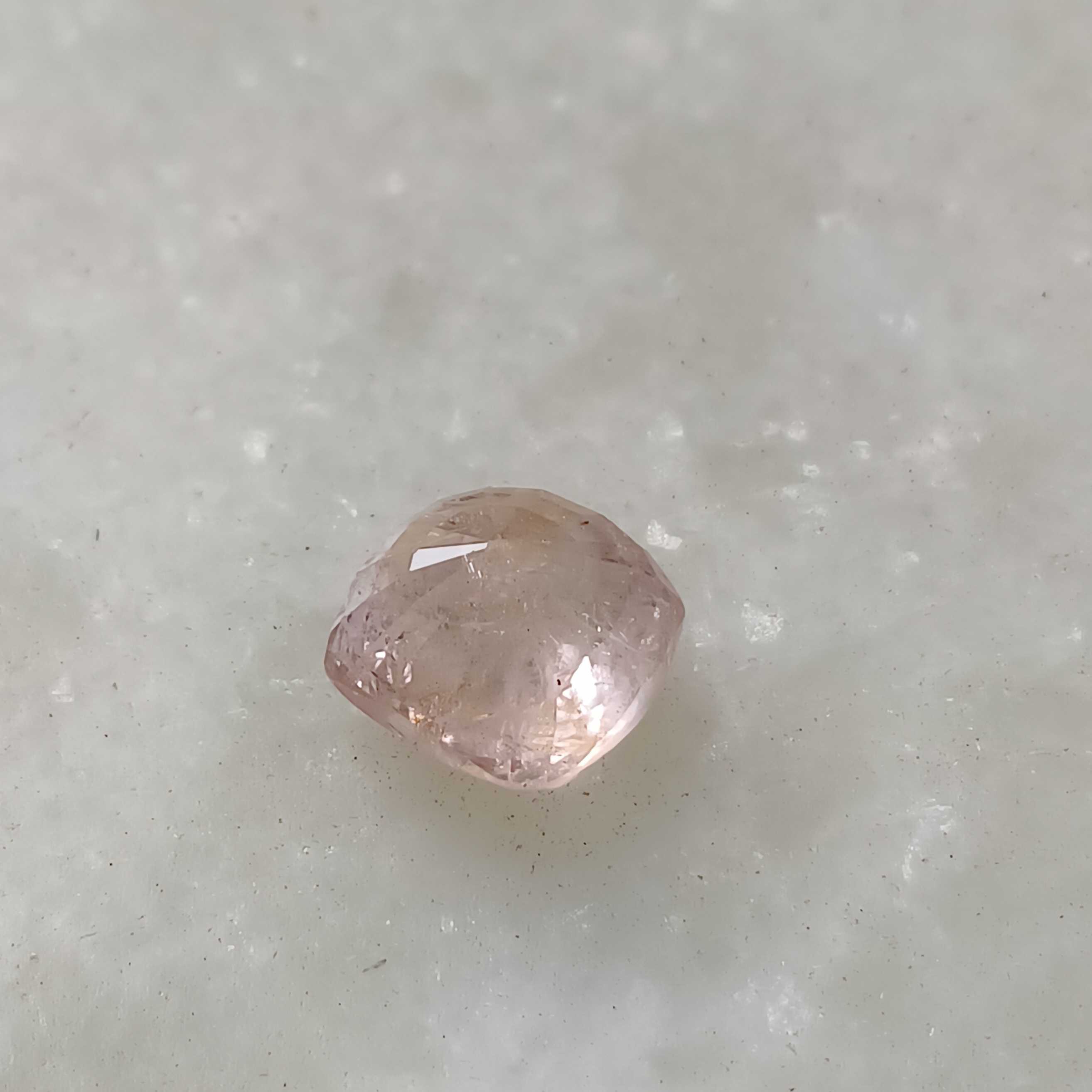 4.66ct IGI certified cushion mix padparadscha sapphire gem