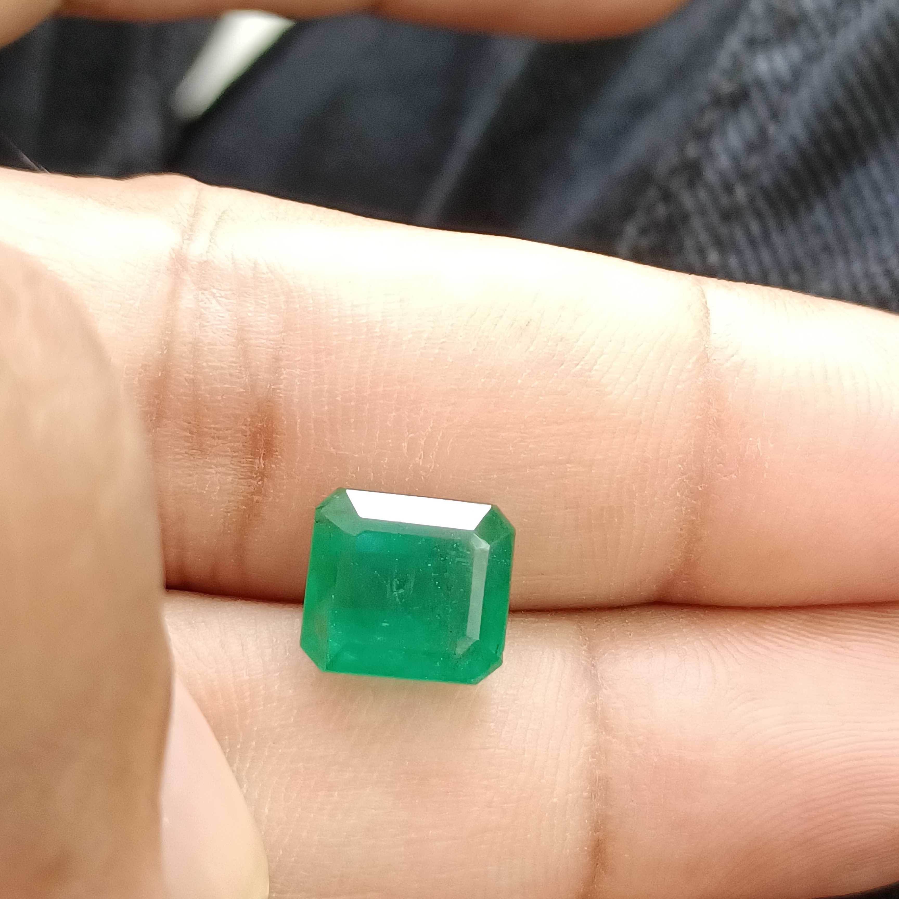 4.31ct velvet medium green octagon emerald