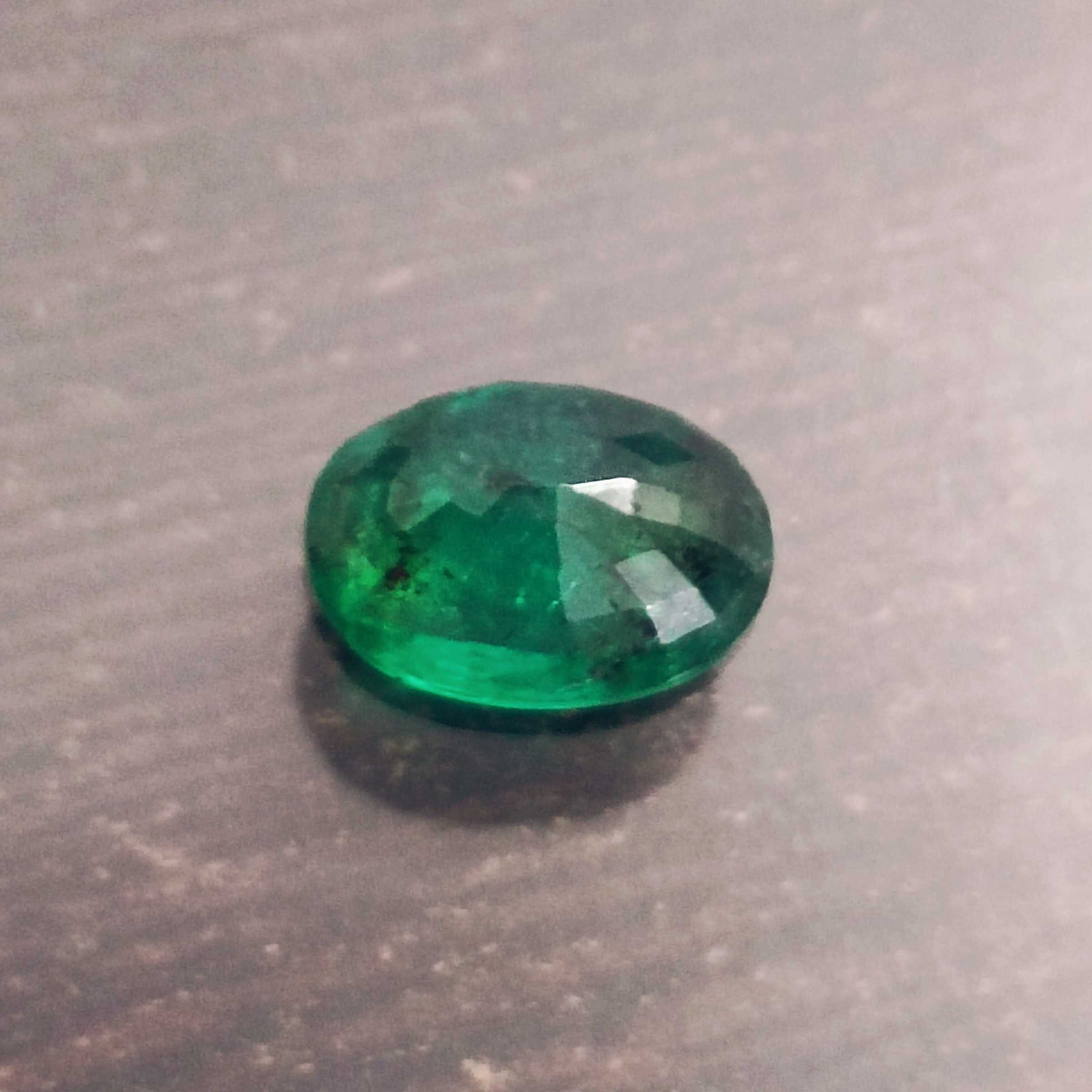 3.30ct deep crystal green oval emerald gem