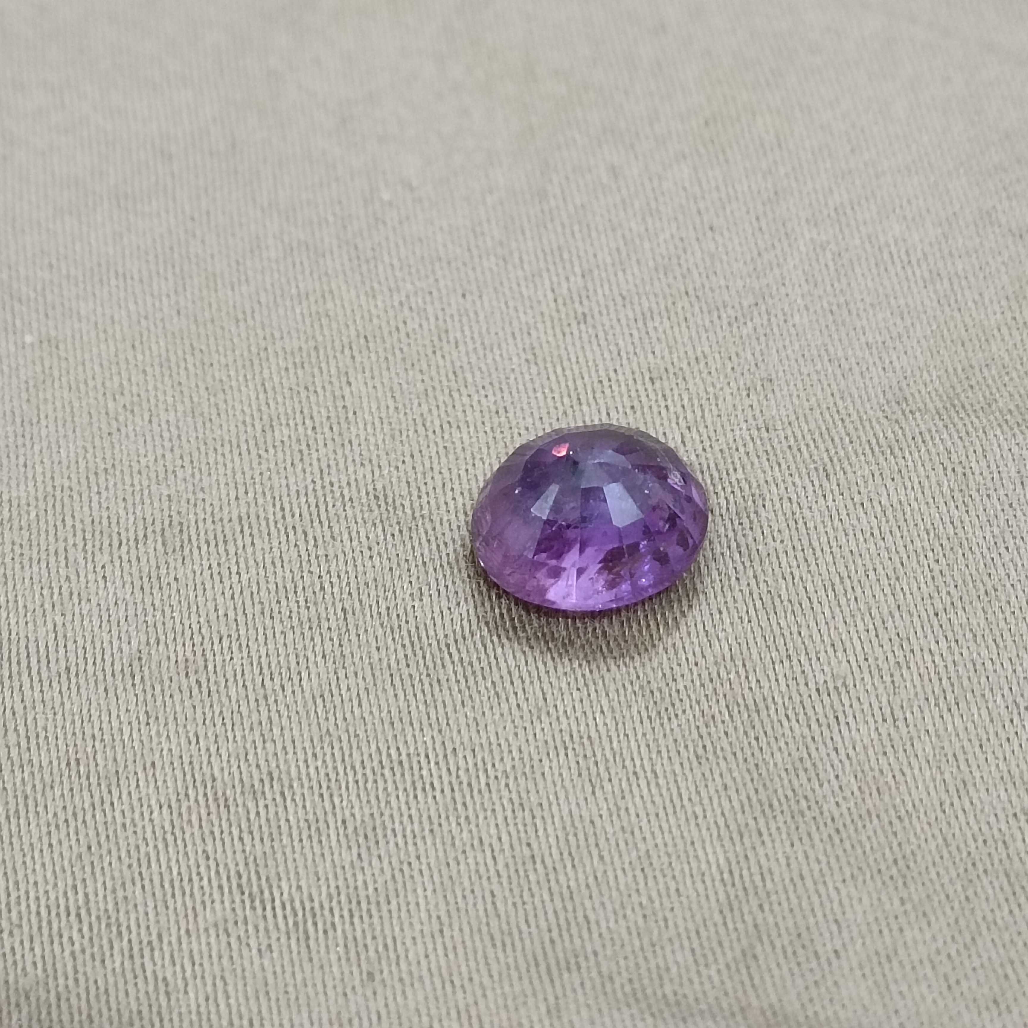 3.09ct blue purple unheated Kashmir sapphire gemstone