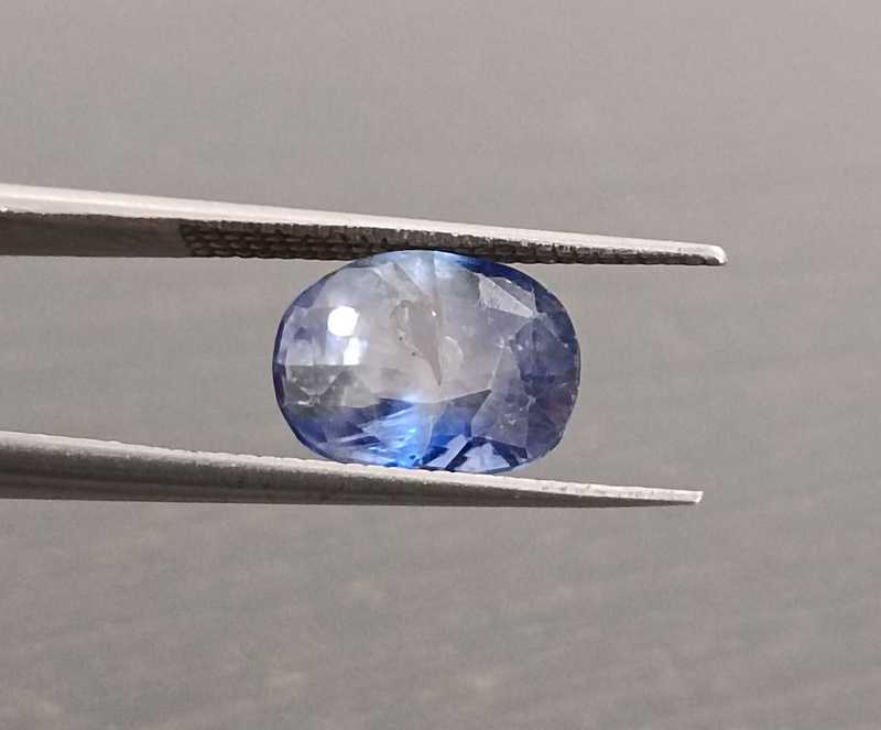 3.37ct IGI certified royal blue oval mix cut sapphire gemstone 