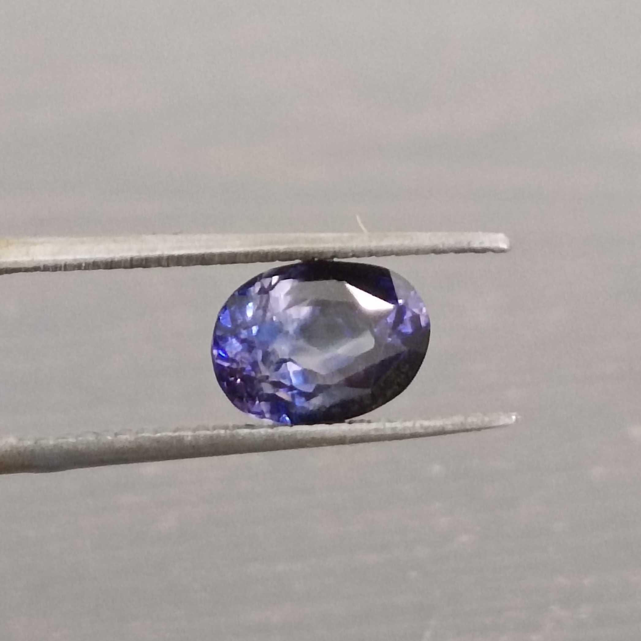 1.59ct deep blue oval mix cut sapphire gem