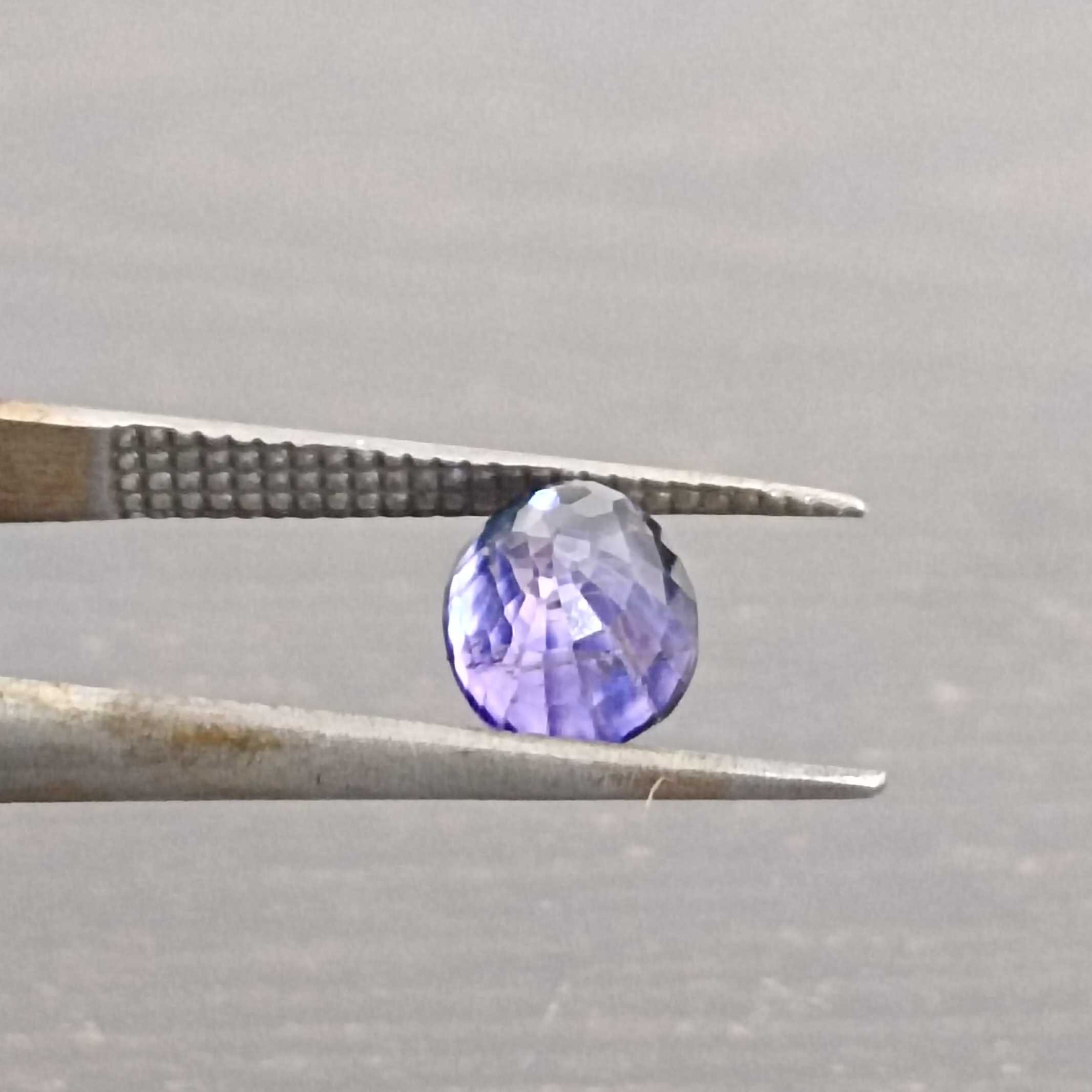 1.59ct deep blue oval mix cut sapphire gem