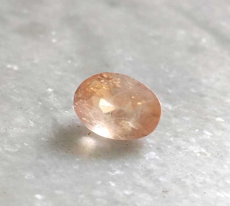 6.44ct AGR certified natural padparadscha sapphire gemstone