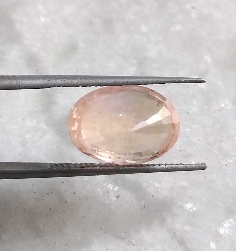 6.44ct AGR certified natural padparadscha sapphire gemstone