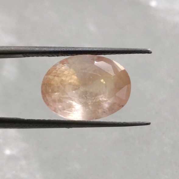 6.44ct AGR certified natural padparadscha sapphire gemstone/