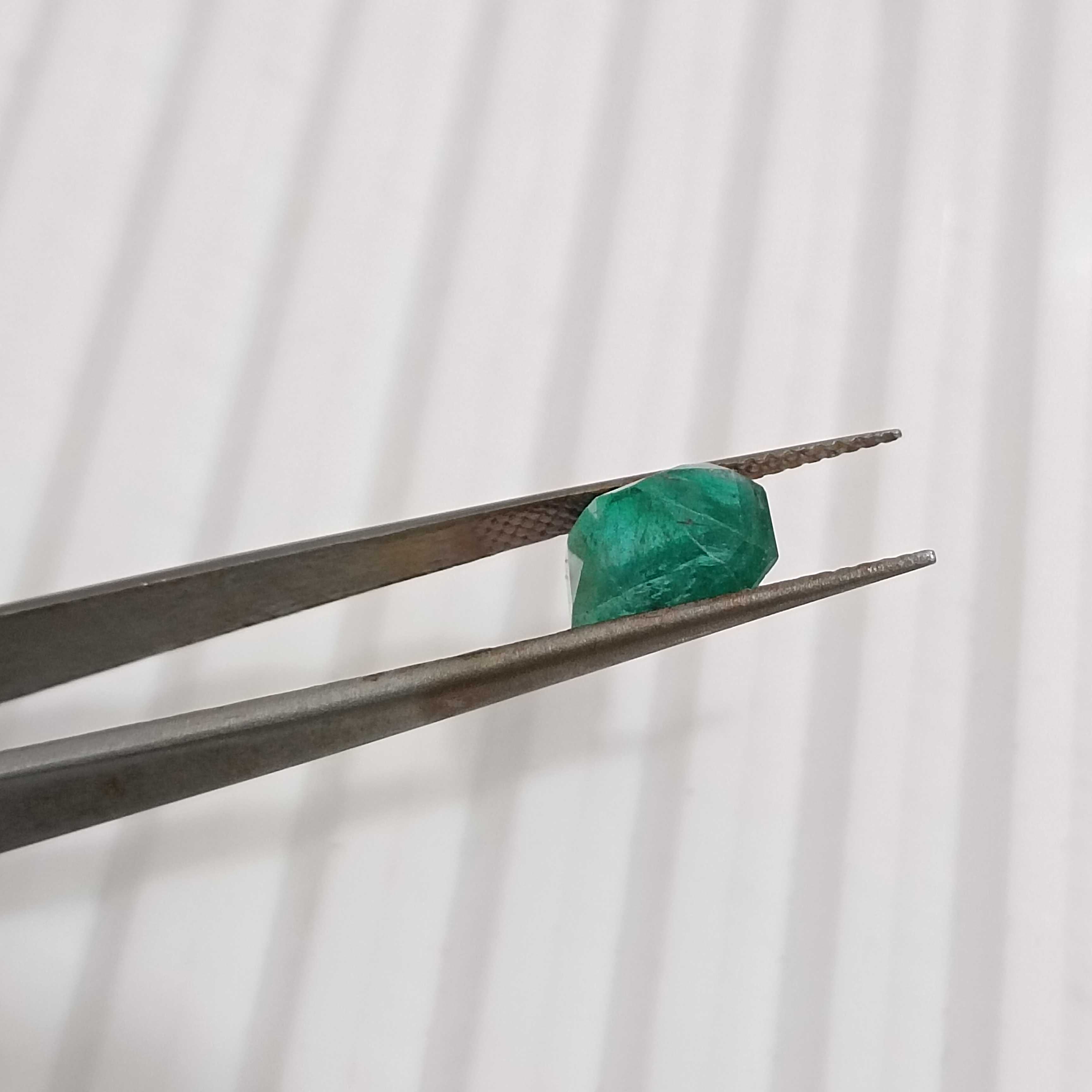 2.38ct deep velvet green octagon emerald gem