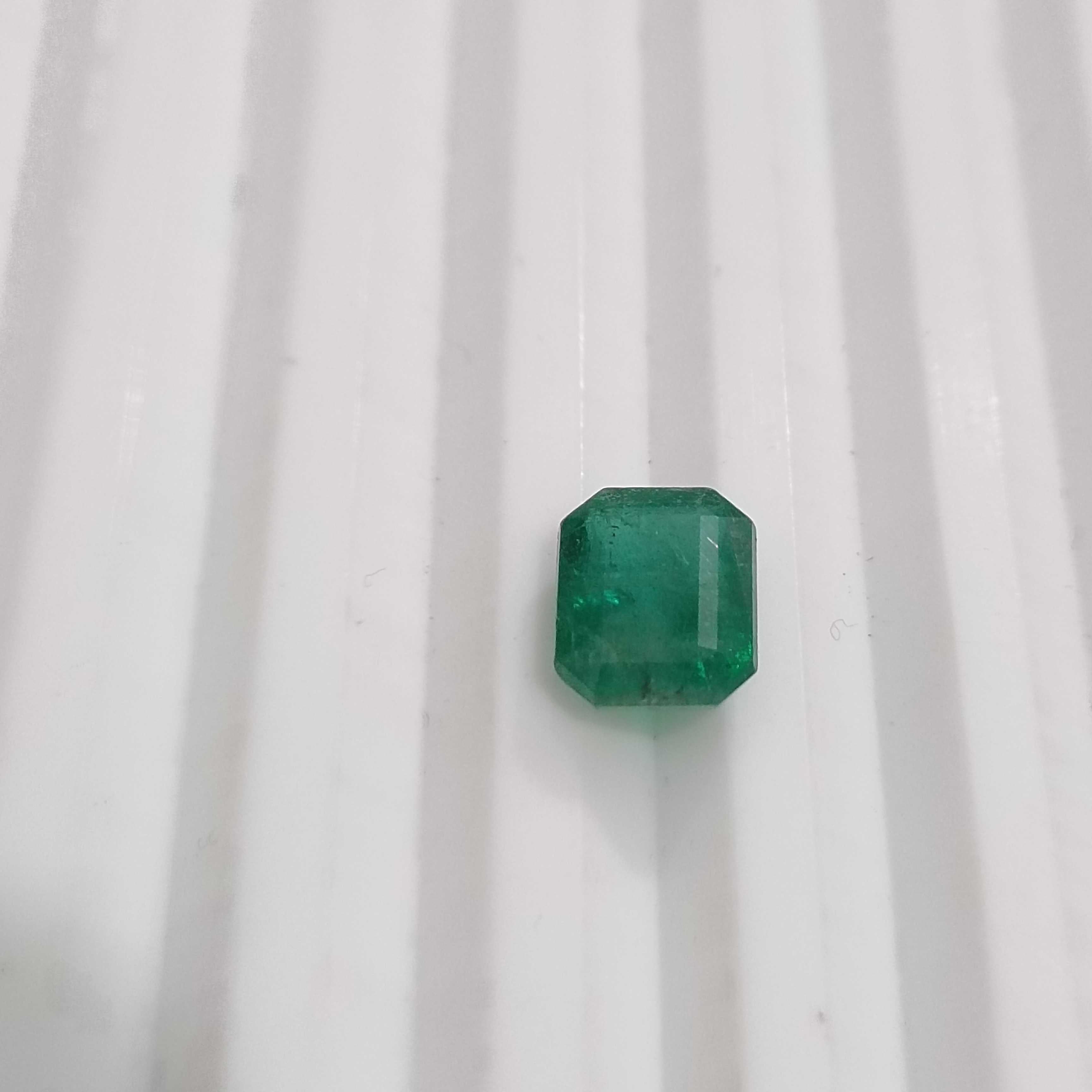 2.38ct deep velvet green octagon emerald gem