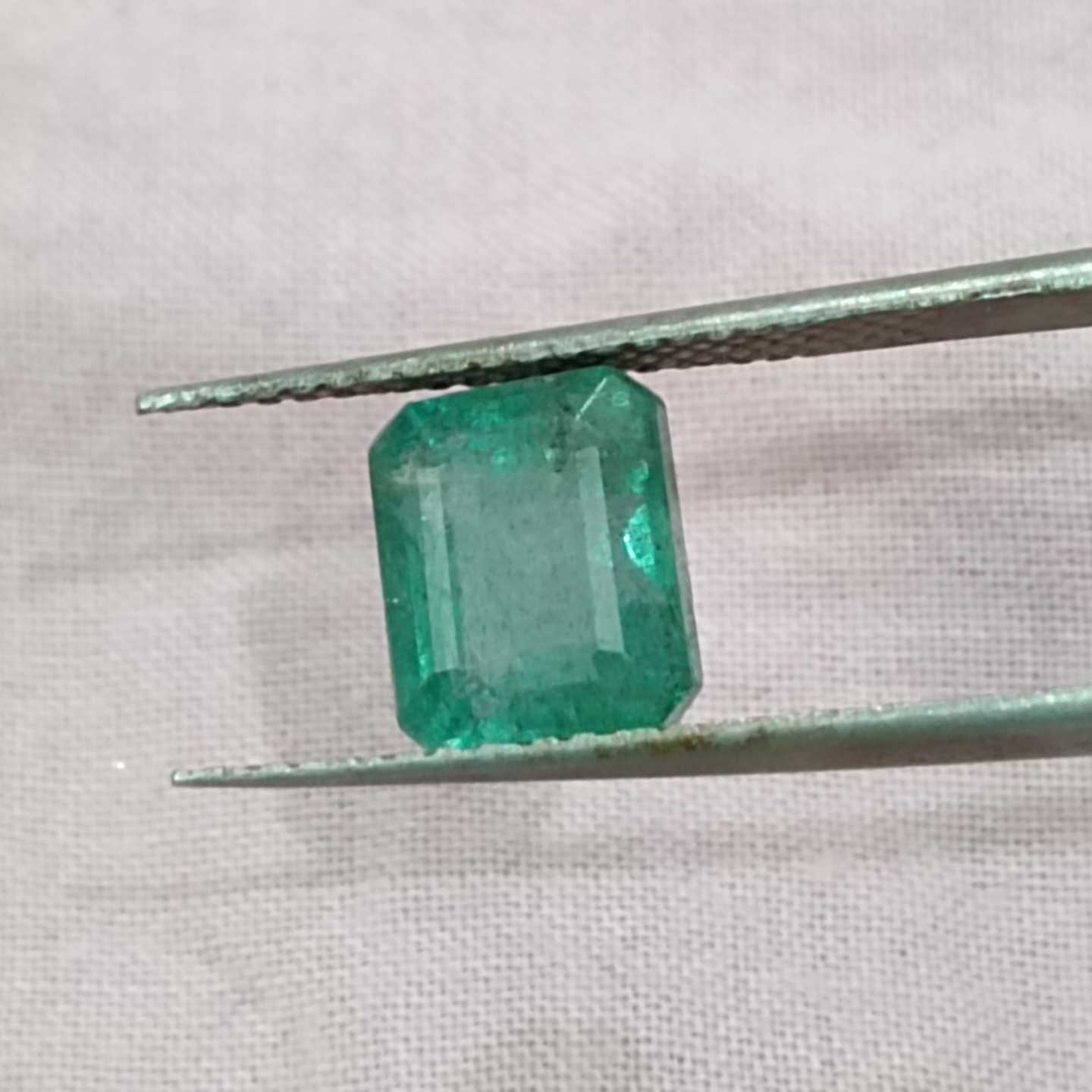 2.41ct pine green octagon emerald 