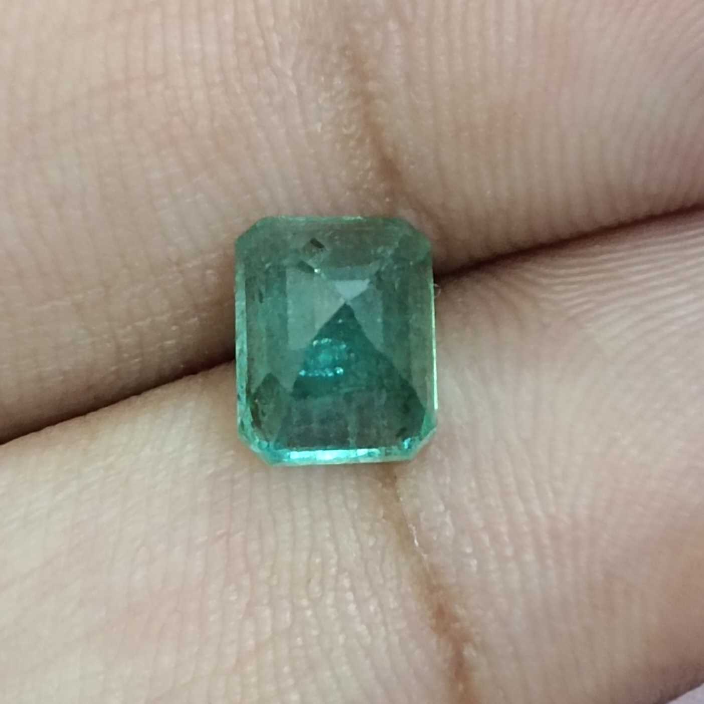 2.41ct pine green octagon emerald 