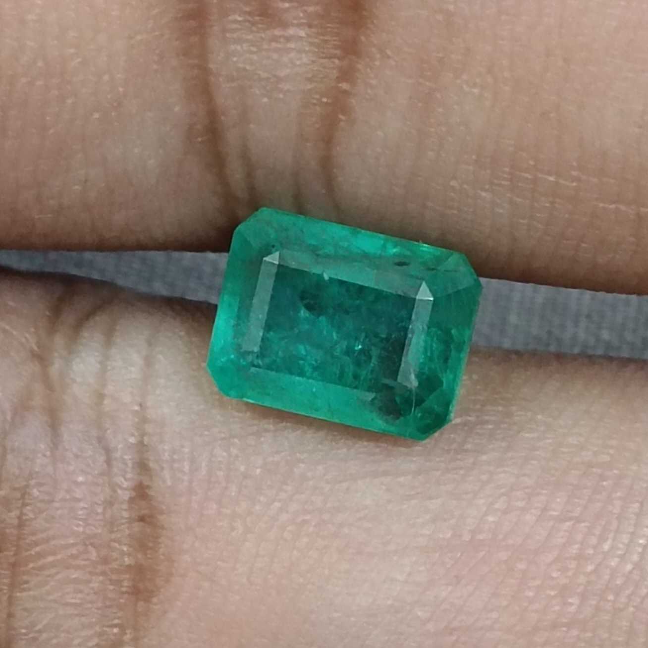 2.42ct medium light octagon emerald