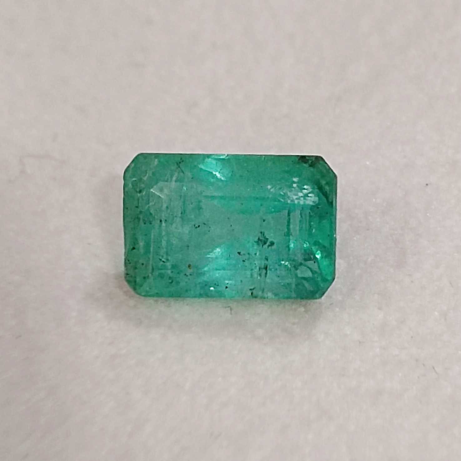 2.71ct medium emerald green octagon emerald /