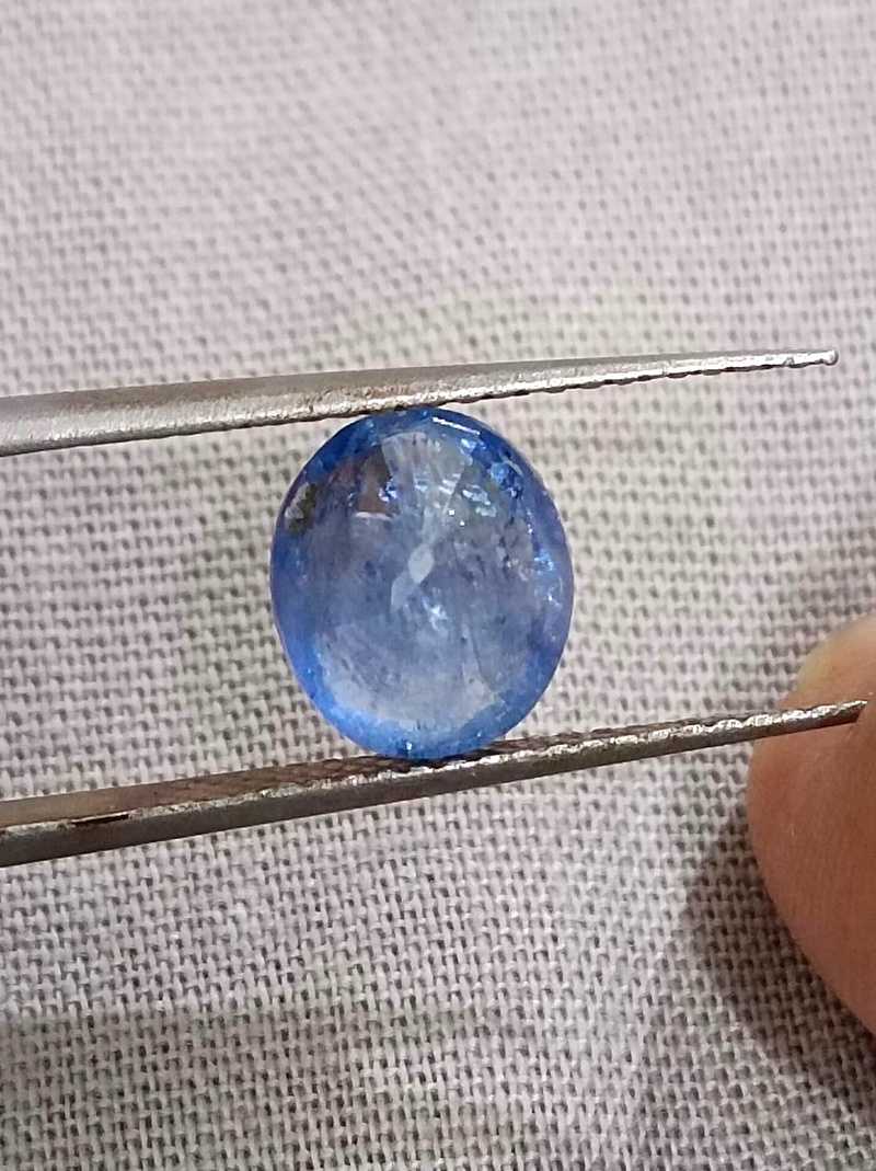 2.23ct oval cut Ceylon medium blue sapphire gemstone