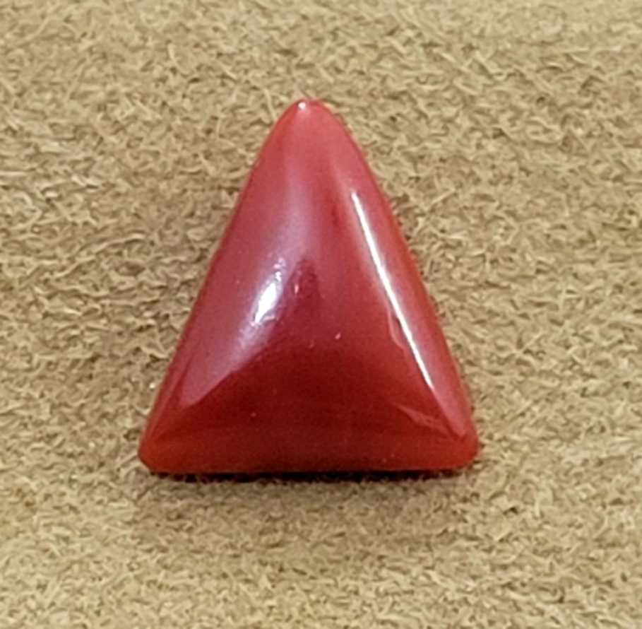 3.66ct (3.98 ratti) natural red coral gemstone /