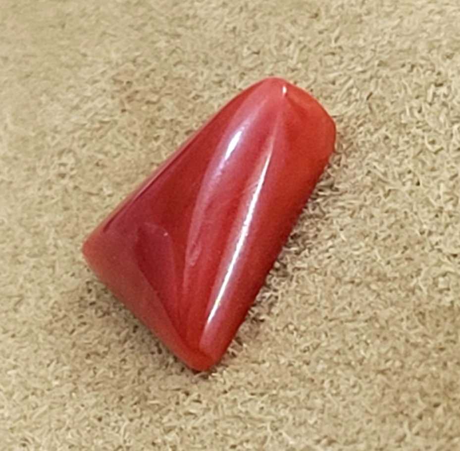 3.66ct (3.98 ratti) natural red coral gemstone 