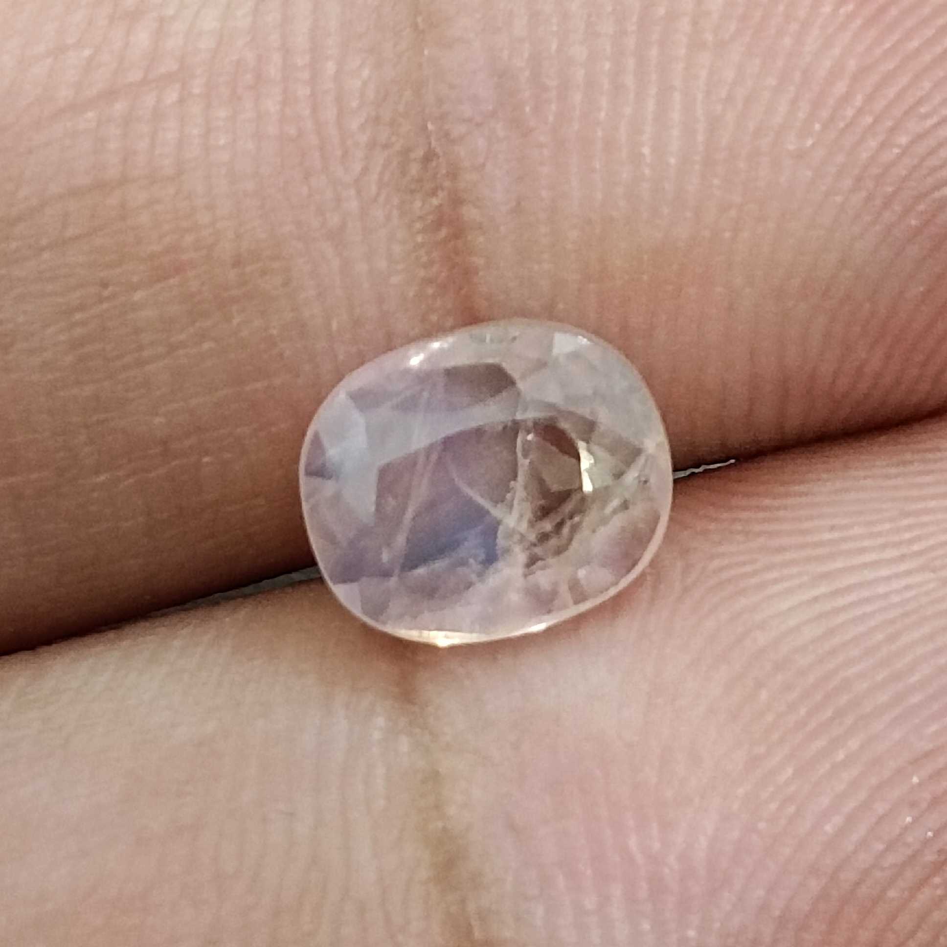 2.13ct GSI certified cushion mixed unheated Ceylon padparadscha sapphire /