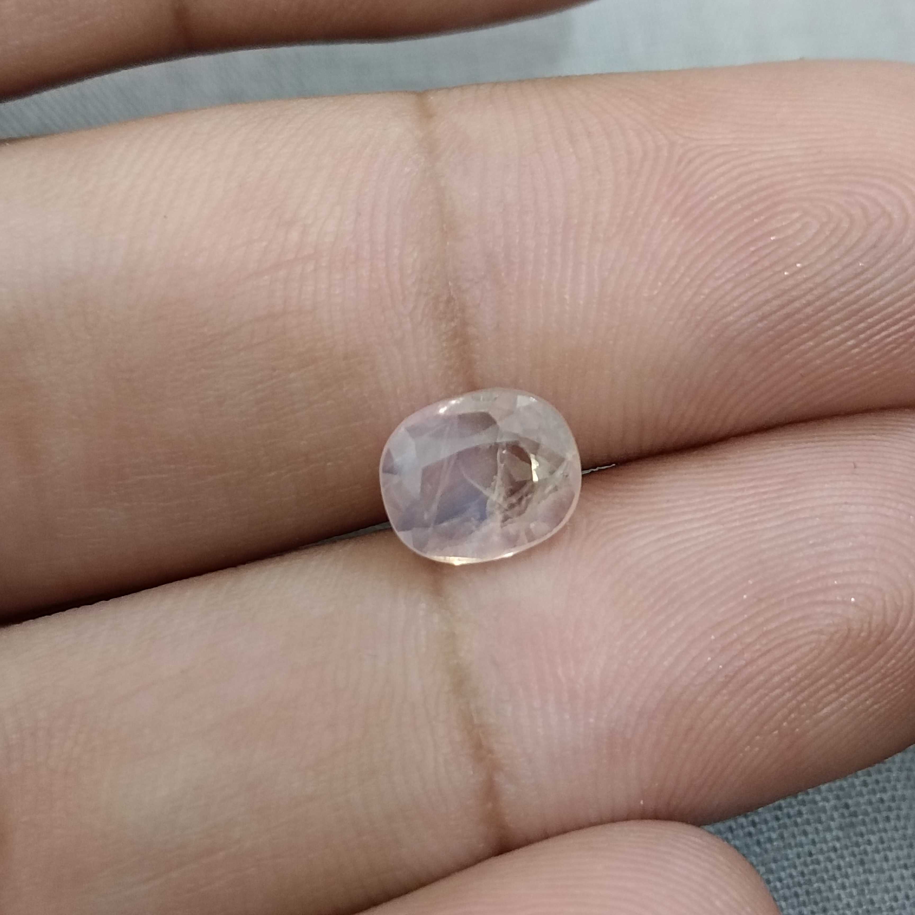 2.13ct GSI certified cushion mixed unheated Ceylon padparadscha sapphire 