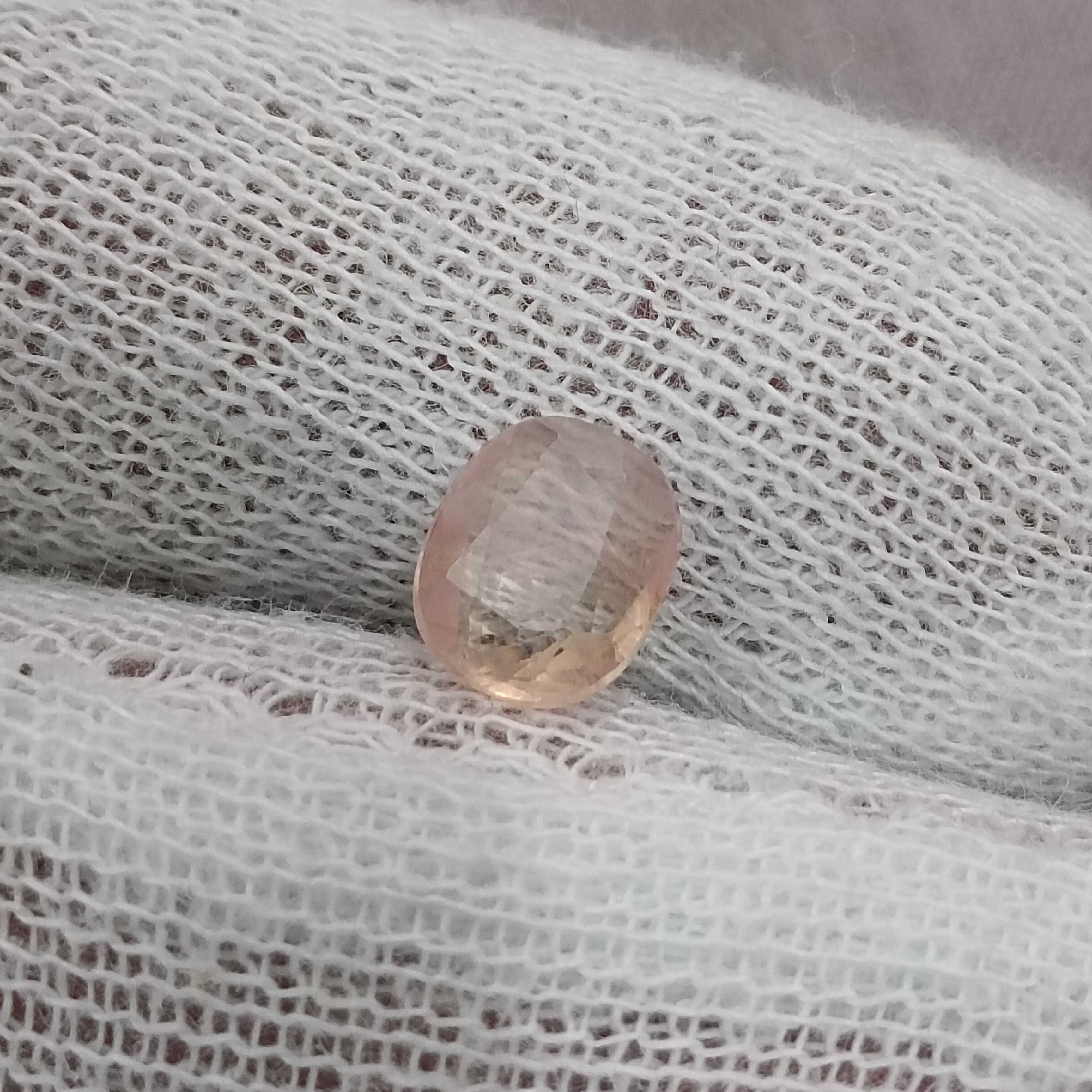 2.13ct GSI certified cushion mixed unheated Ceylon padparadscha sapphire 