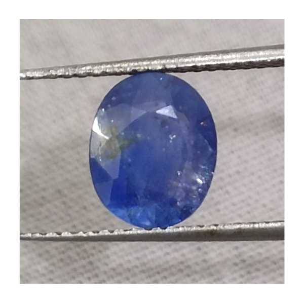 2.27ct GSI certified Ceylon oval cut deep blue sapphire H/