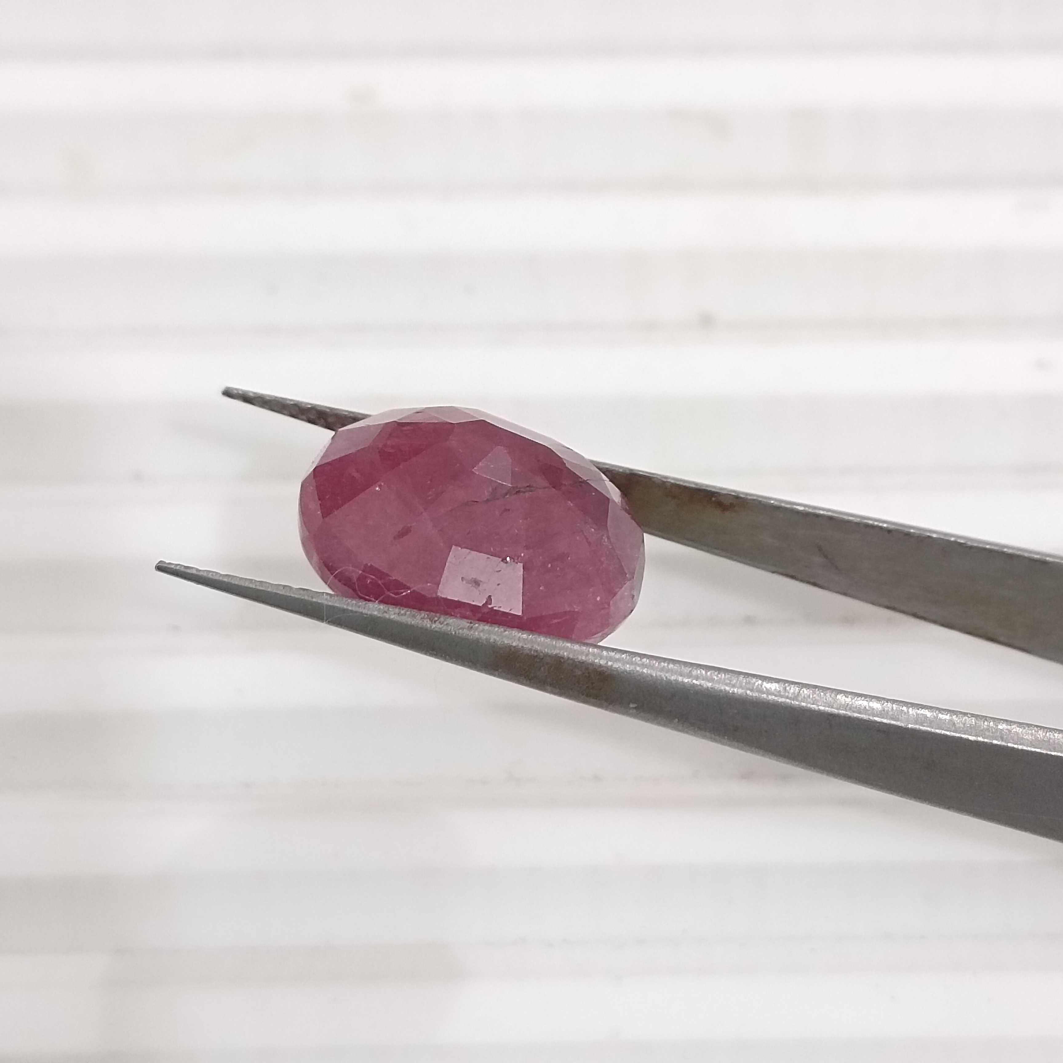 12.83ct natural unheated oval mix cut Guinea origin ruby gemstone