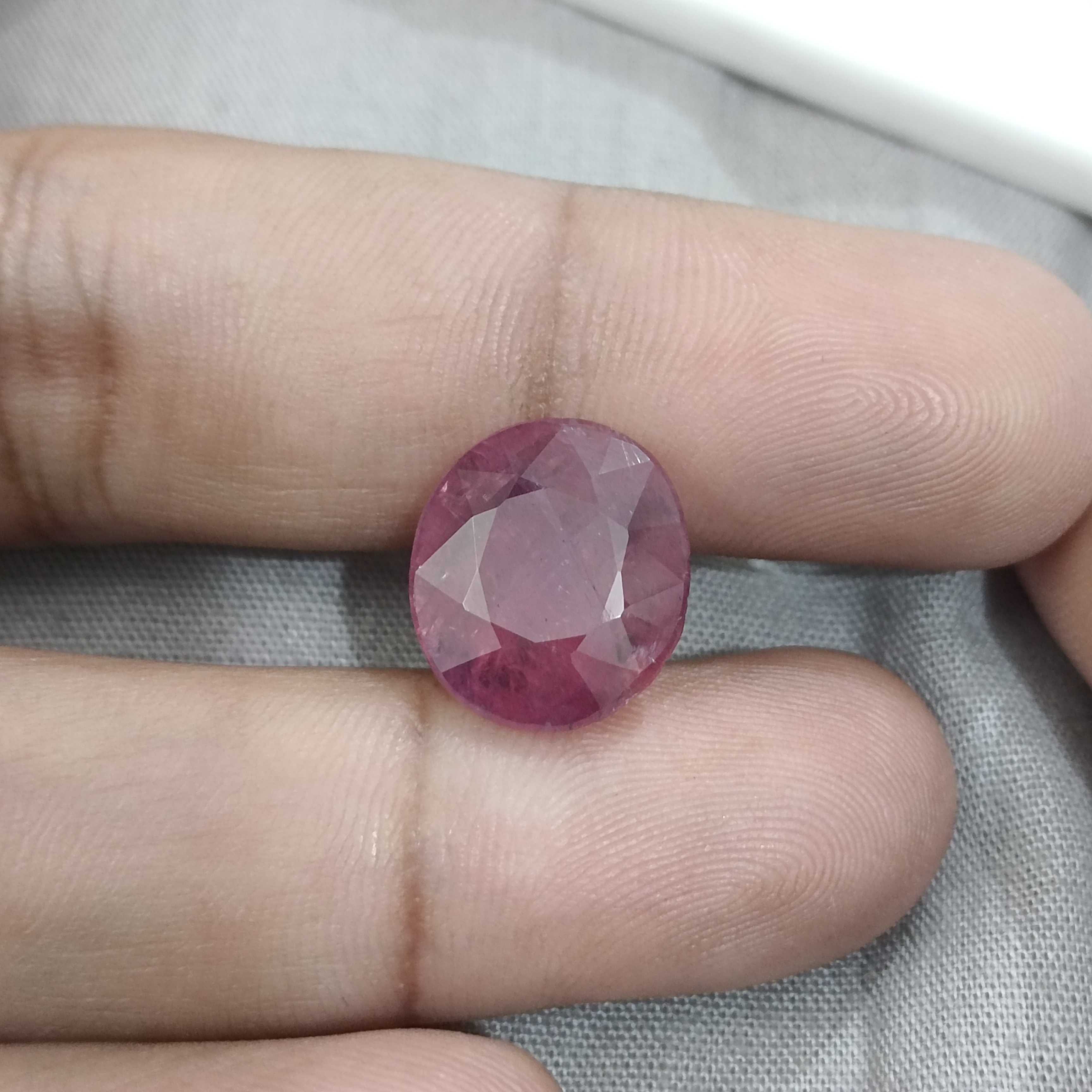 10.00ct natural unheated African origin ruby gemstone