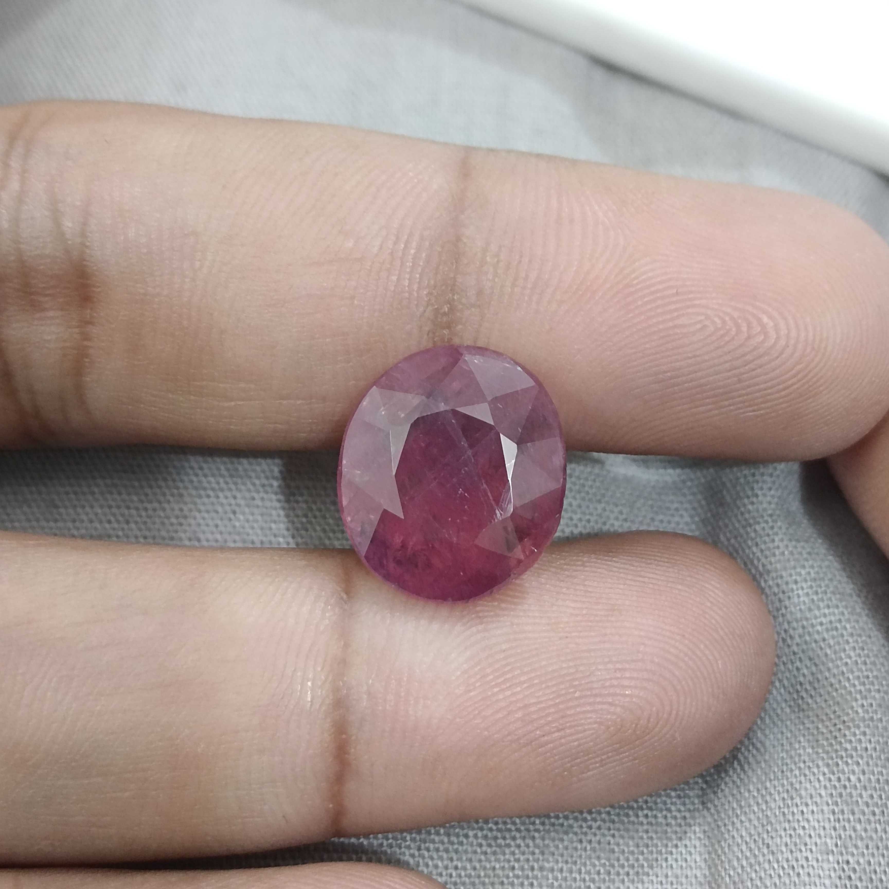 10.00ct natural unheated African origin ruby gemstone