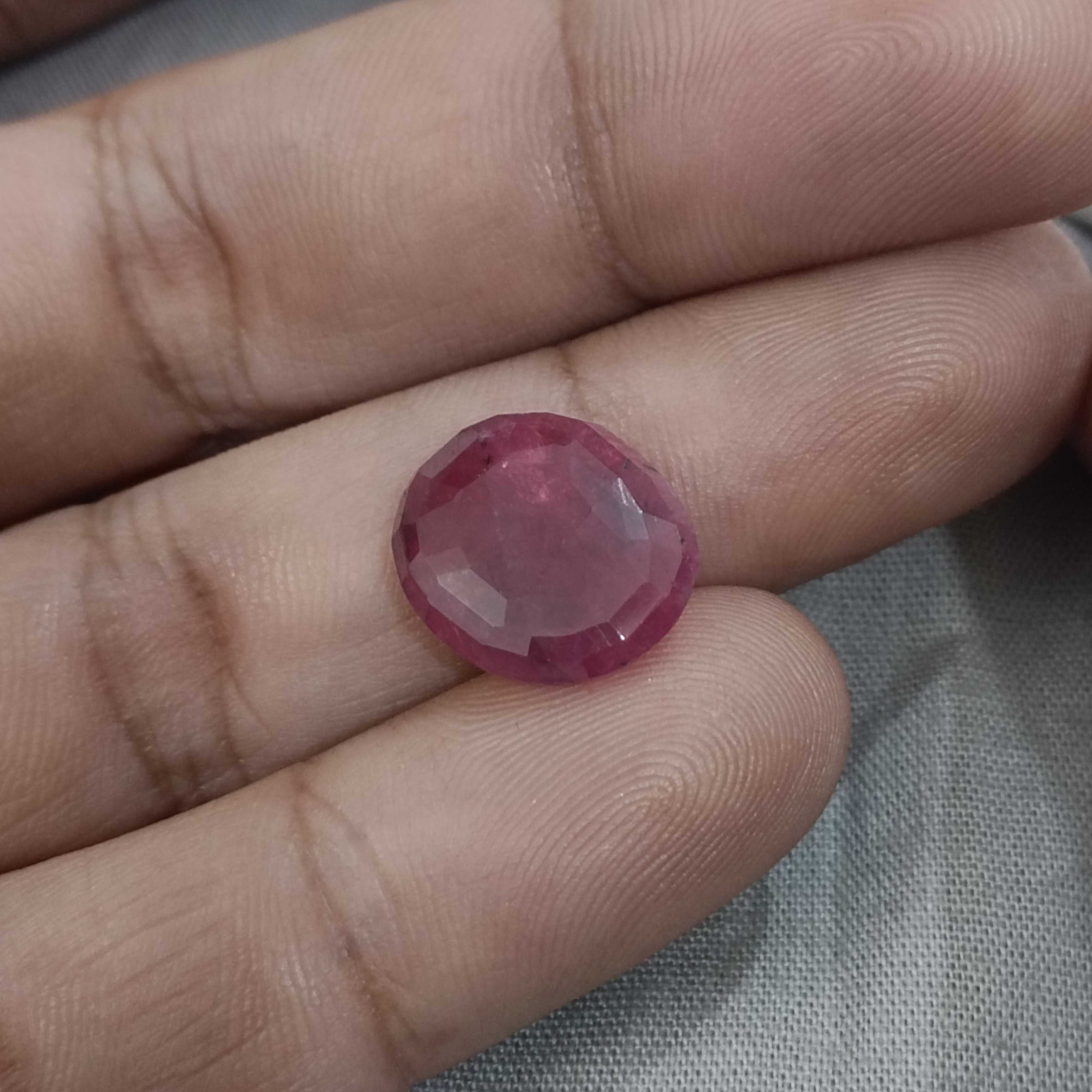 10.00ct natural unheated African origin ruby gemstone