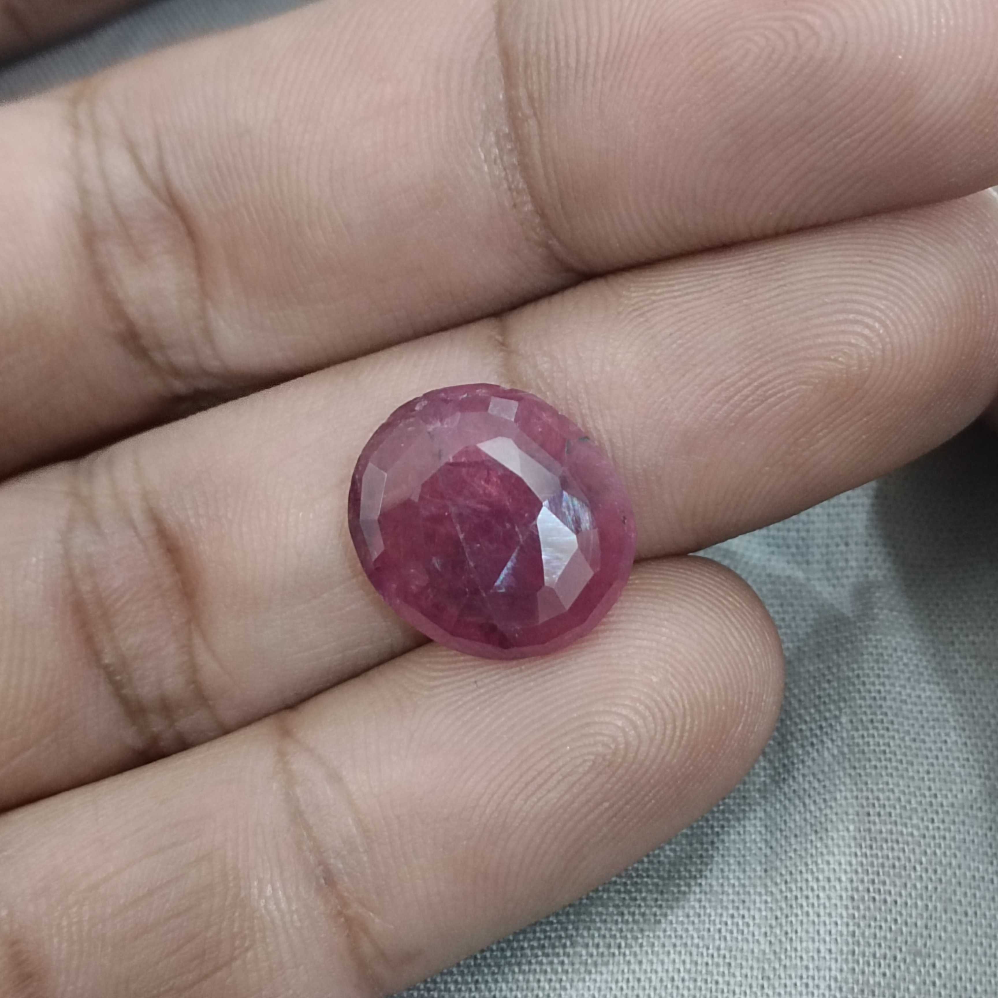 10.00ct natural unheated African origin ruby gemstone