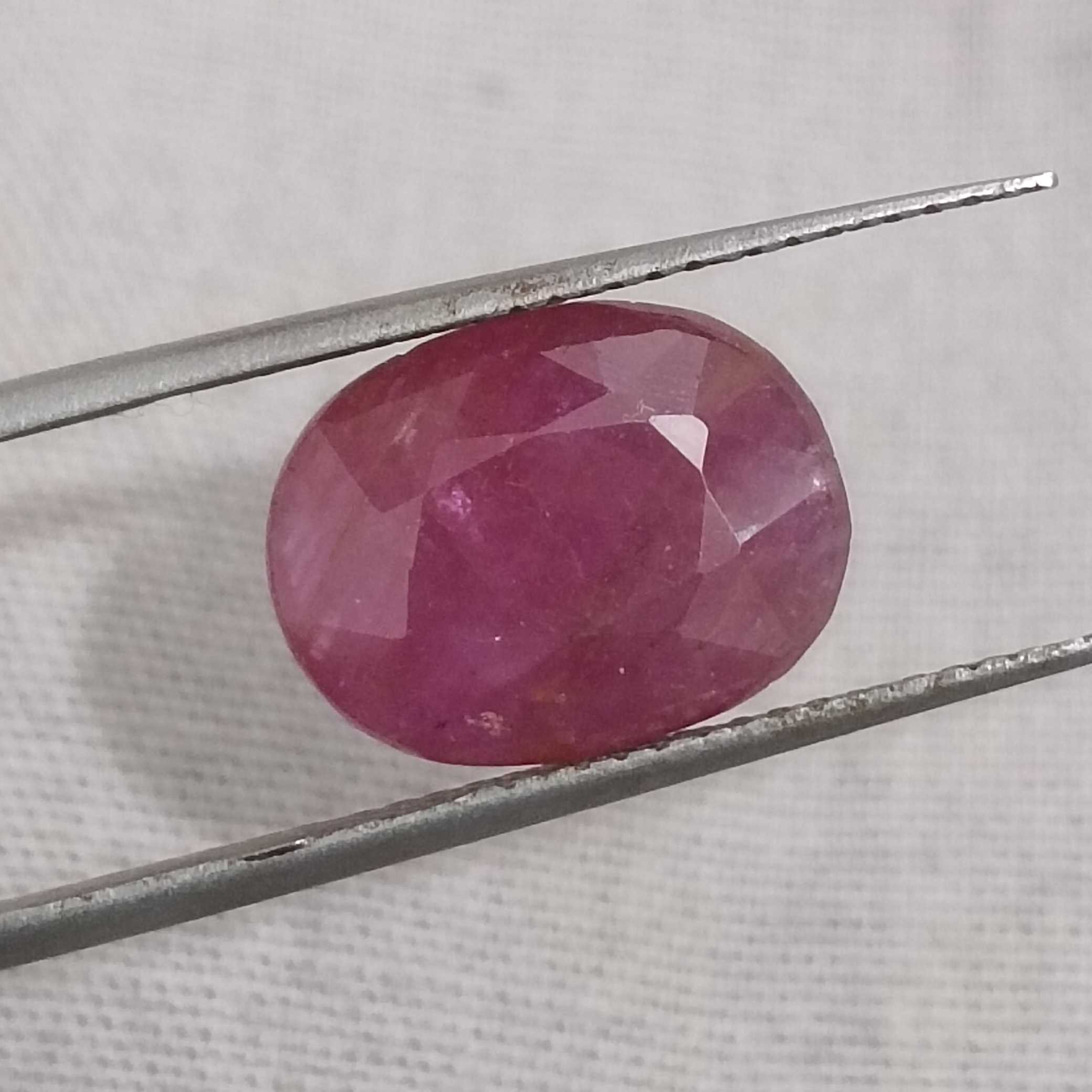 4.39ct GSI certified unheated oval shape African ruby stone/