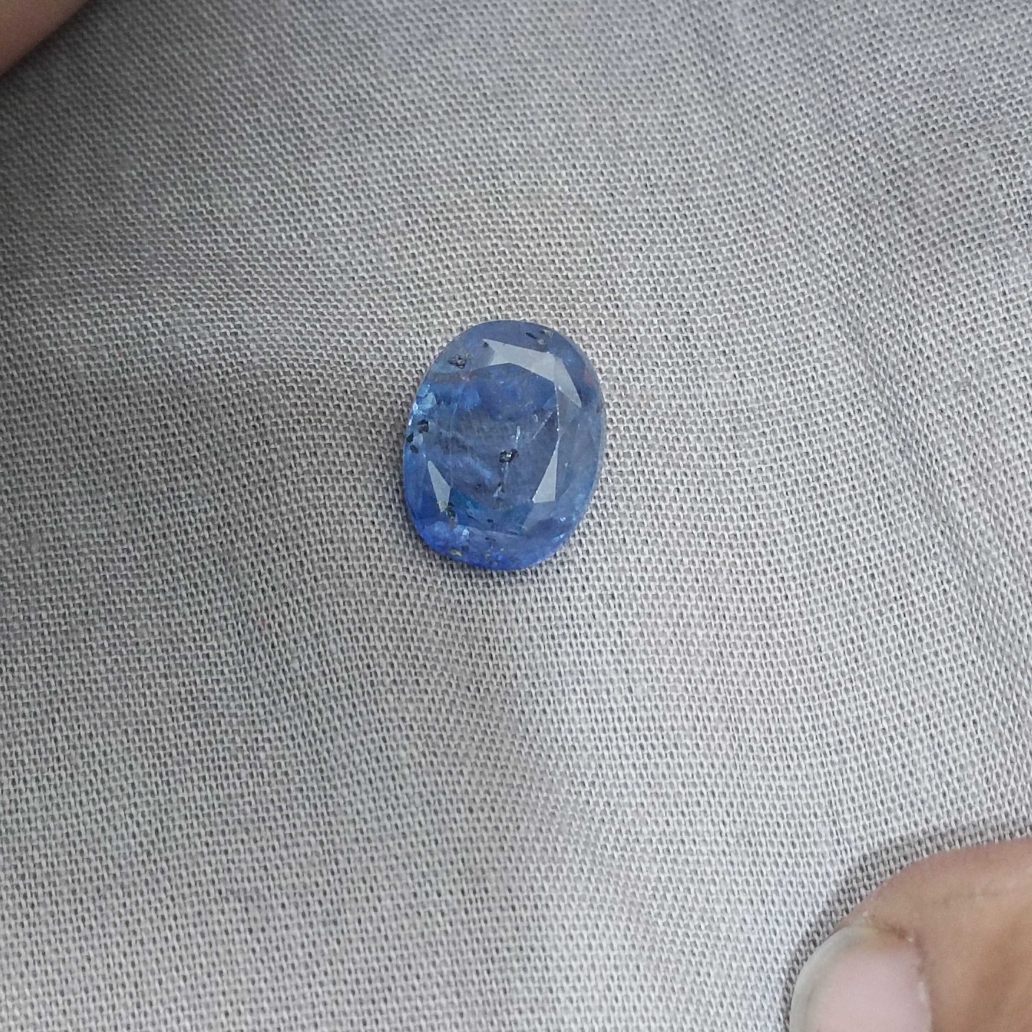 8.54ct certified medium sea blue cushion mix cut unheated Ceylon blue sapphire 