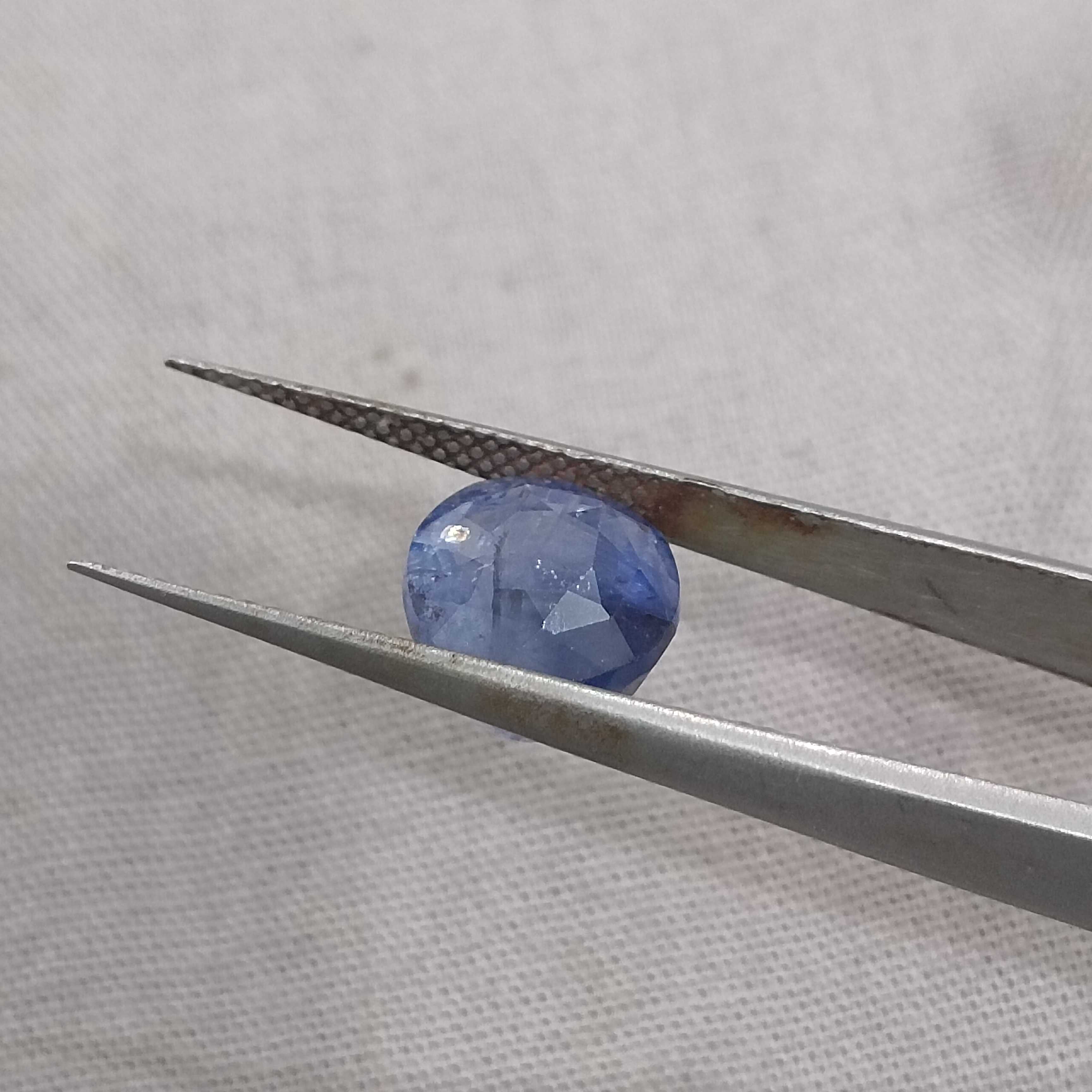 5.69ct GSI certified deep blue oval shape Ceylon origin sapphire stone H