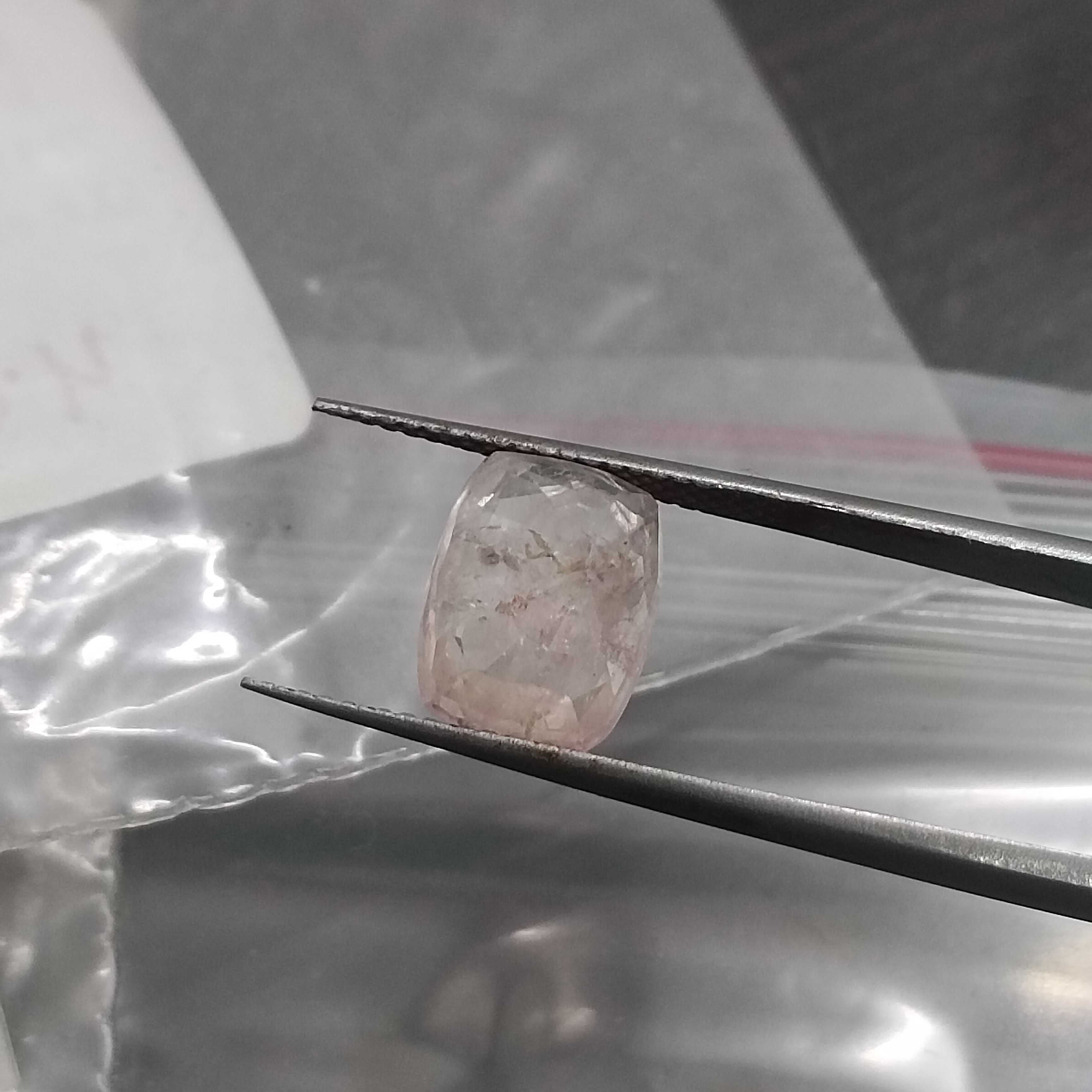 4.90cts IGI certified cushion mix unheated Ceylon padparadscha sapphire 