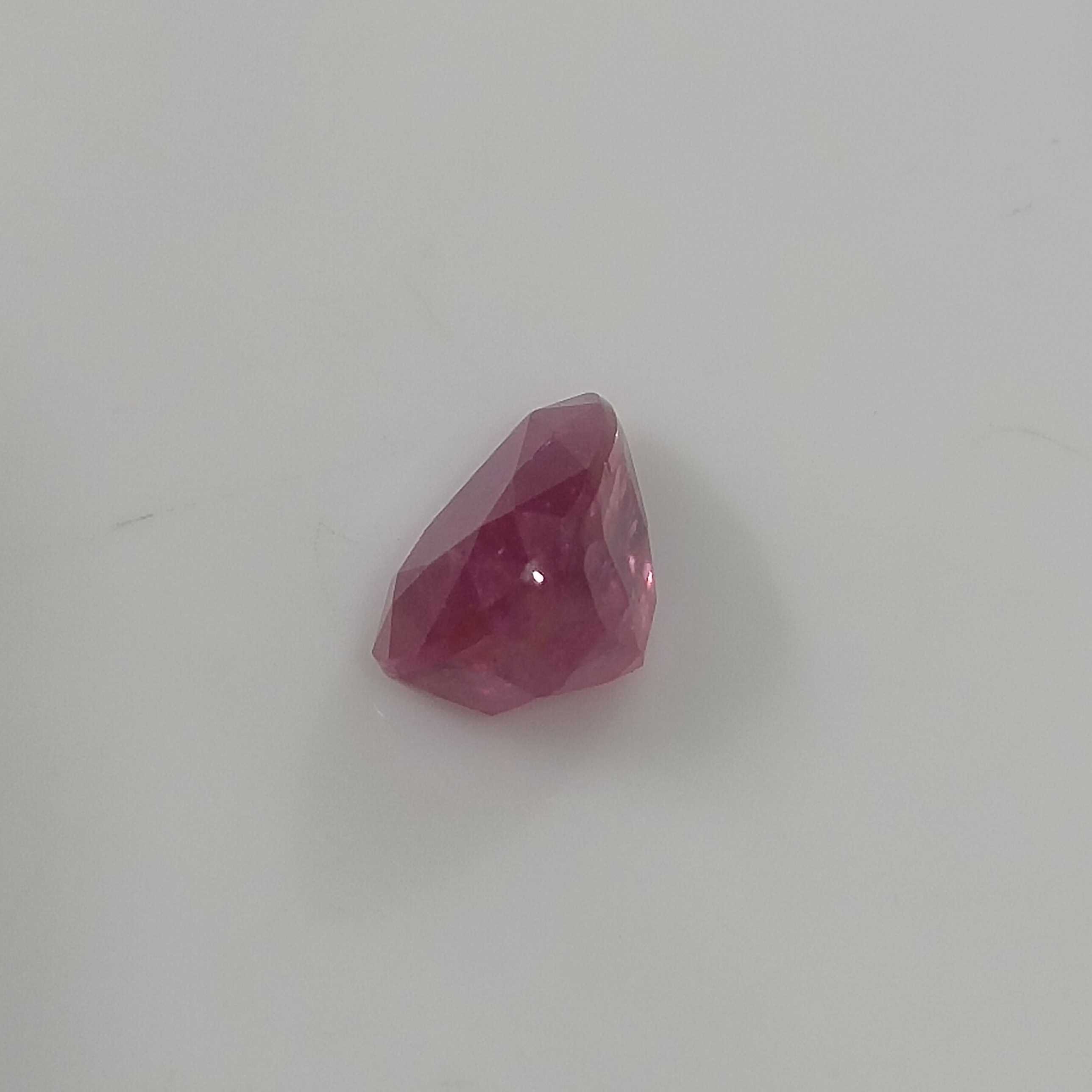 4.12ct GSI (USA) certified pure red colour pear shaped unheated African ruby 