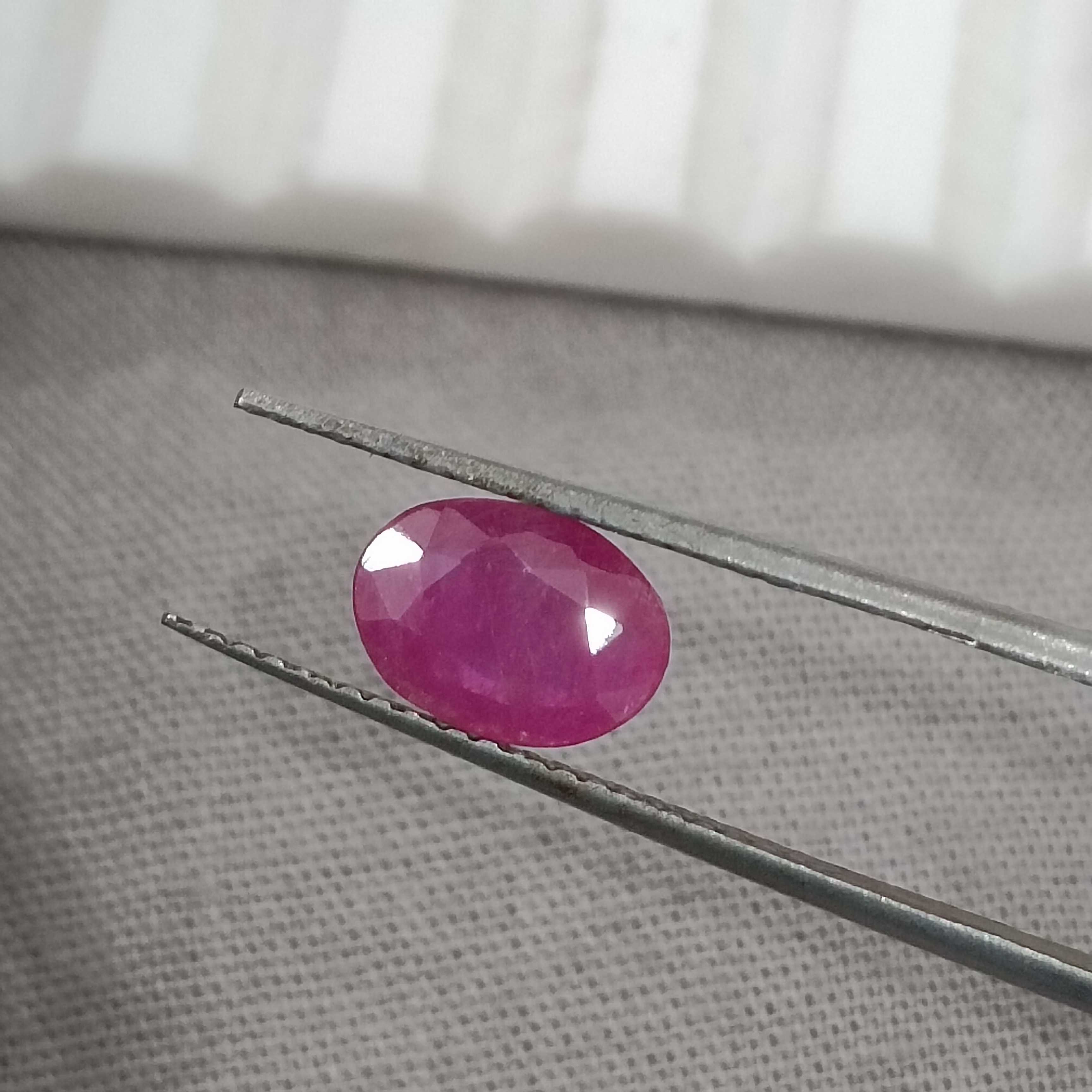 1.02 carat certified oval mix cut untreated red ruby gemstone 