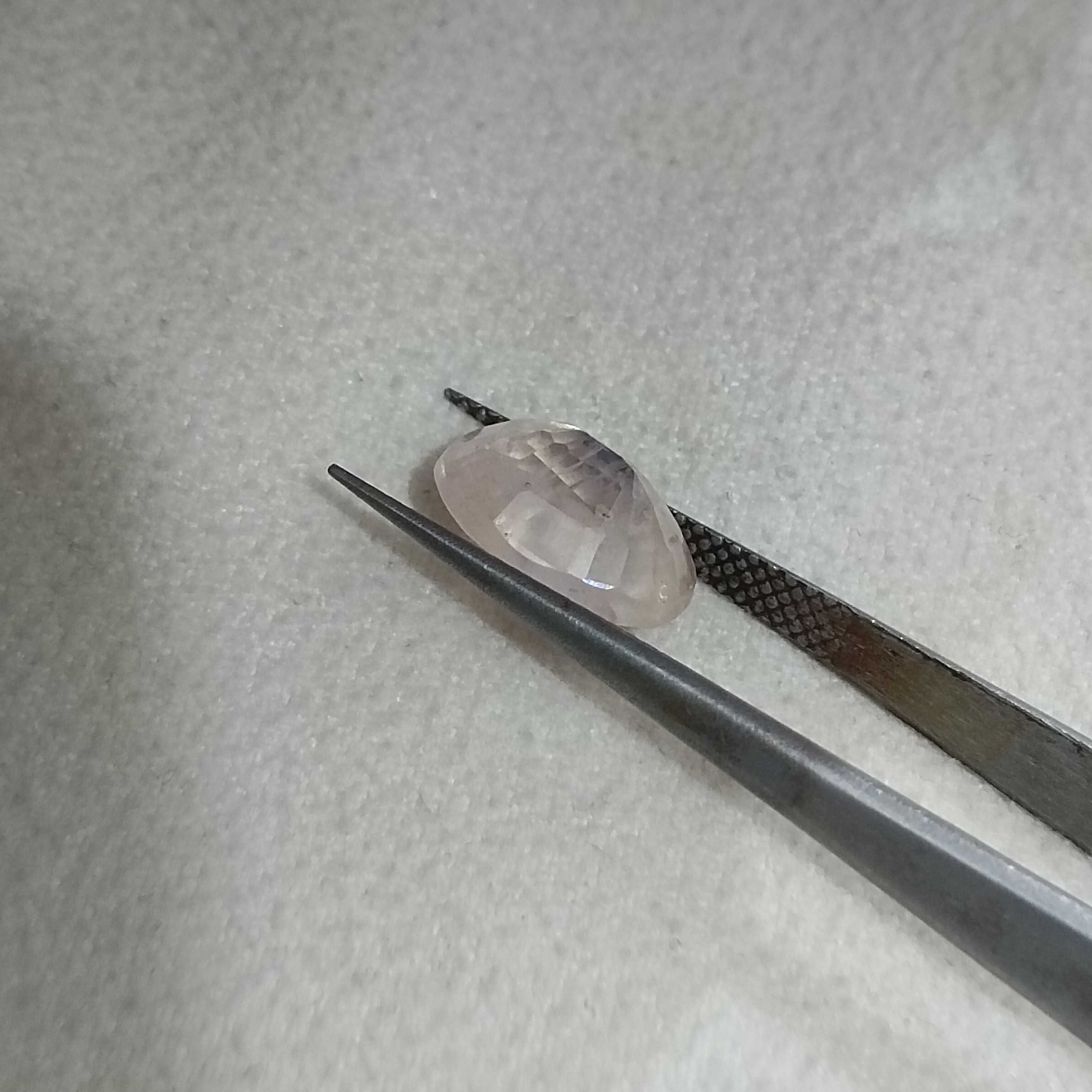 3.67cts sunset oval cut unheated Ceylonese padparadscha sapphire gem