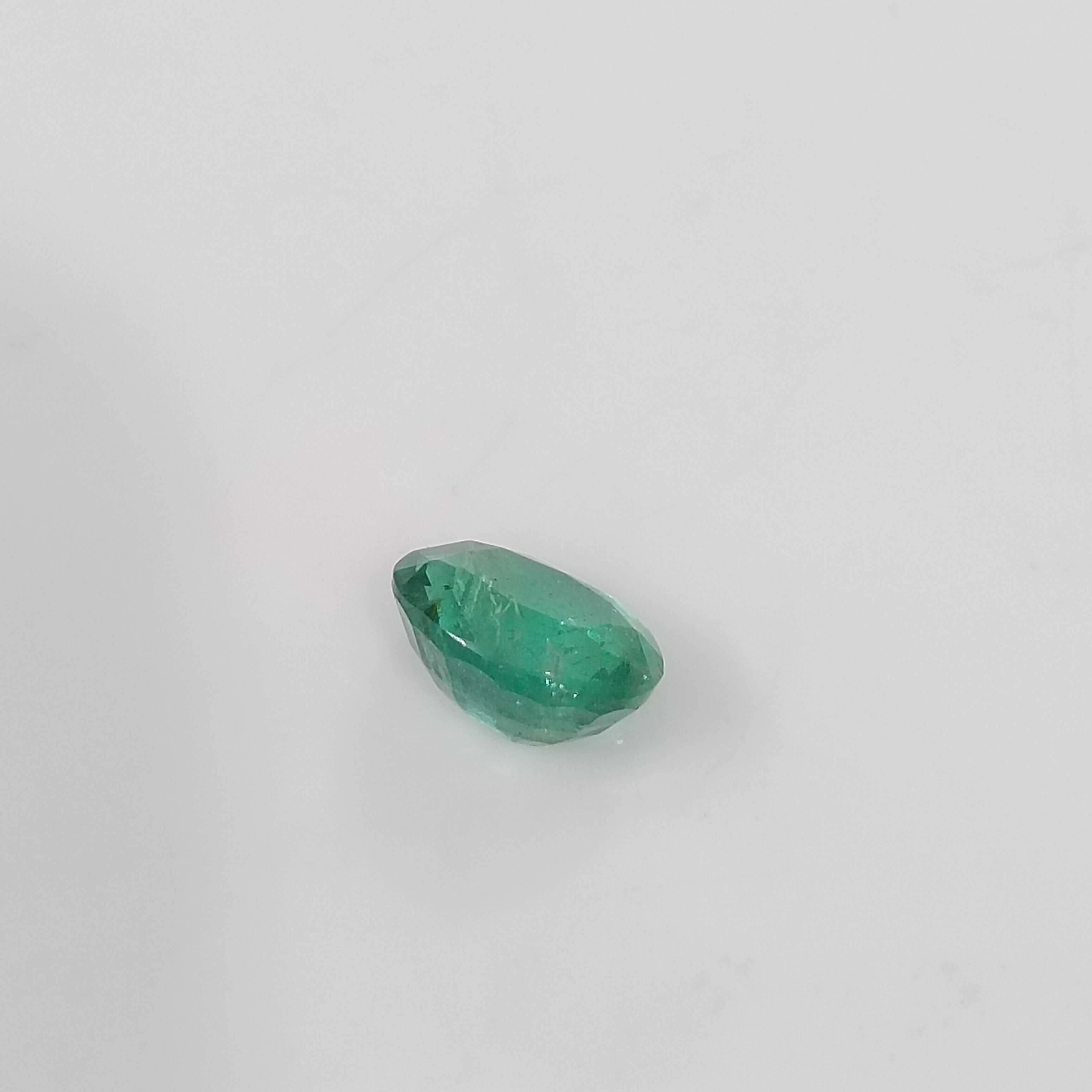 2.28ct GSI natural spring green oval cut emerald stone 