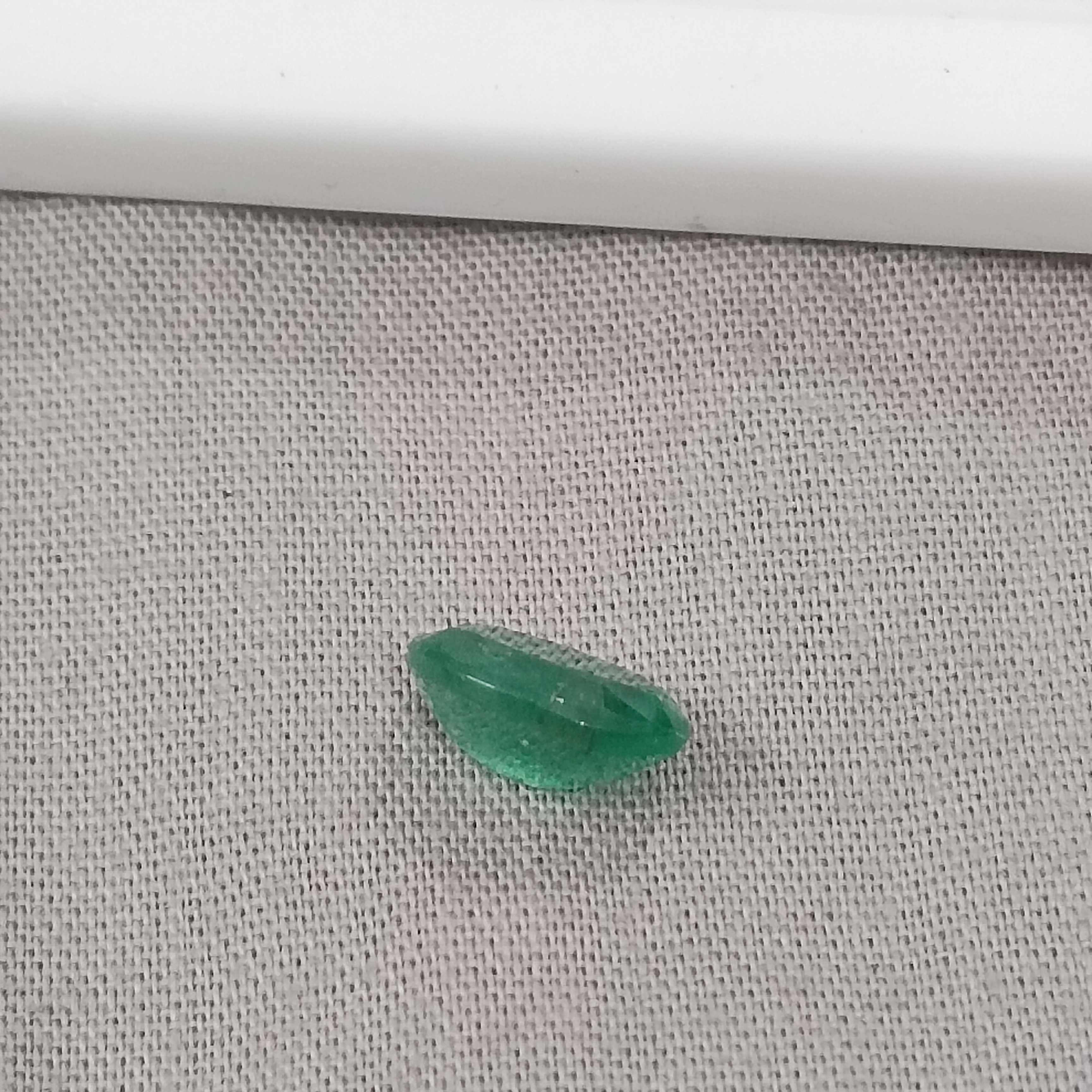 1.87cts certified medium pure green oval cut Zambian emerald 