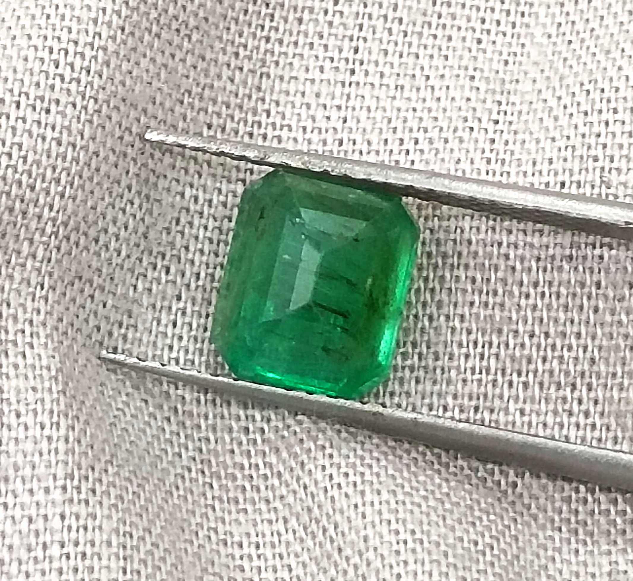 2.09ct Deep Velvet Green Zambian Emerald Minor Oiled Gemstone