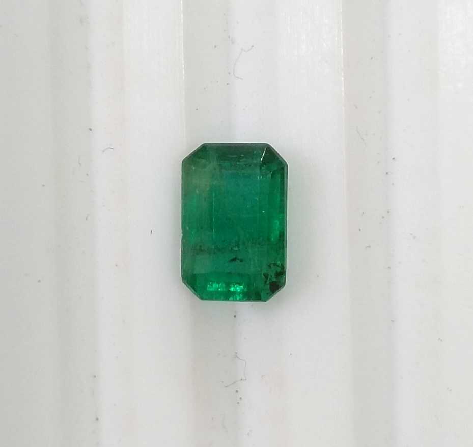 1.29ct GSI USA Certified Emerald Cut Swat Emerald 
