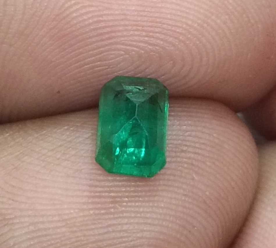 1.29ct GSI USA Certified Emerald Cut Swat Emerald 