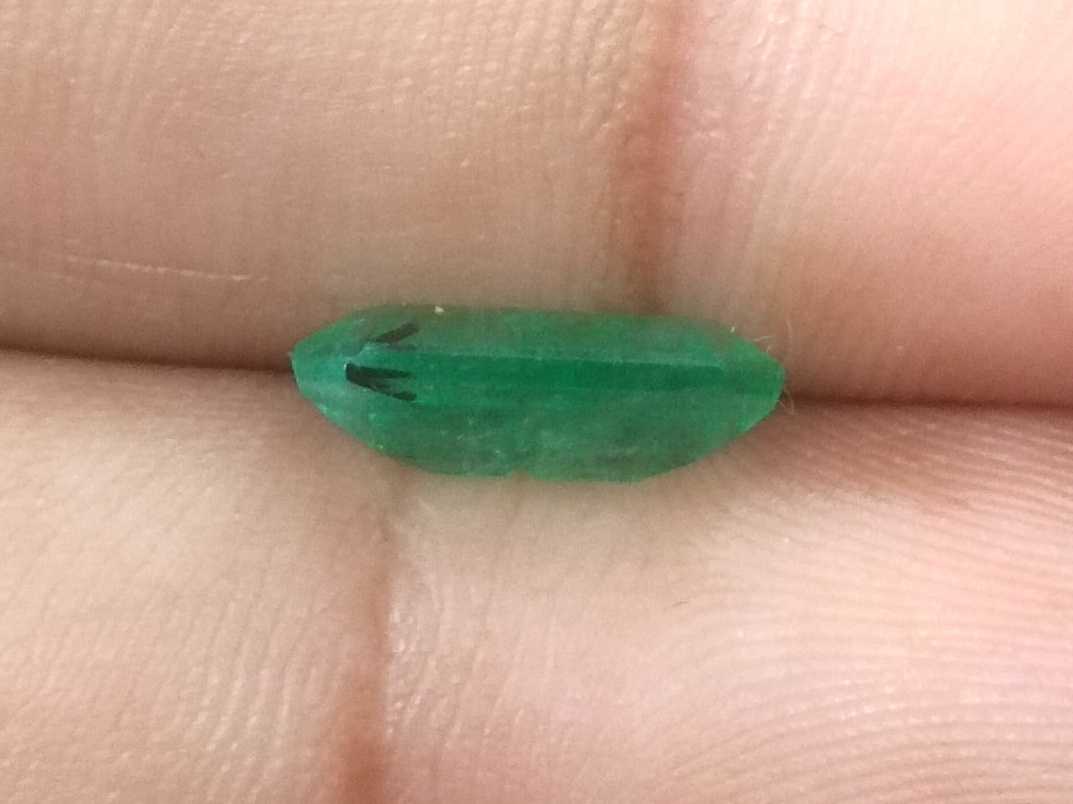 2.78ct GSI certified medium grass green emerald cut Zambian emerald 