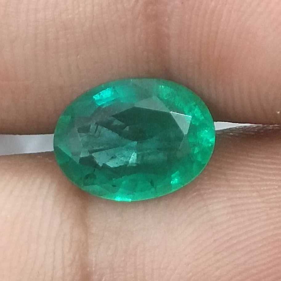 2.52ct GSI USA certified oval cut Zambian emerald /